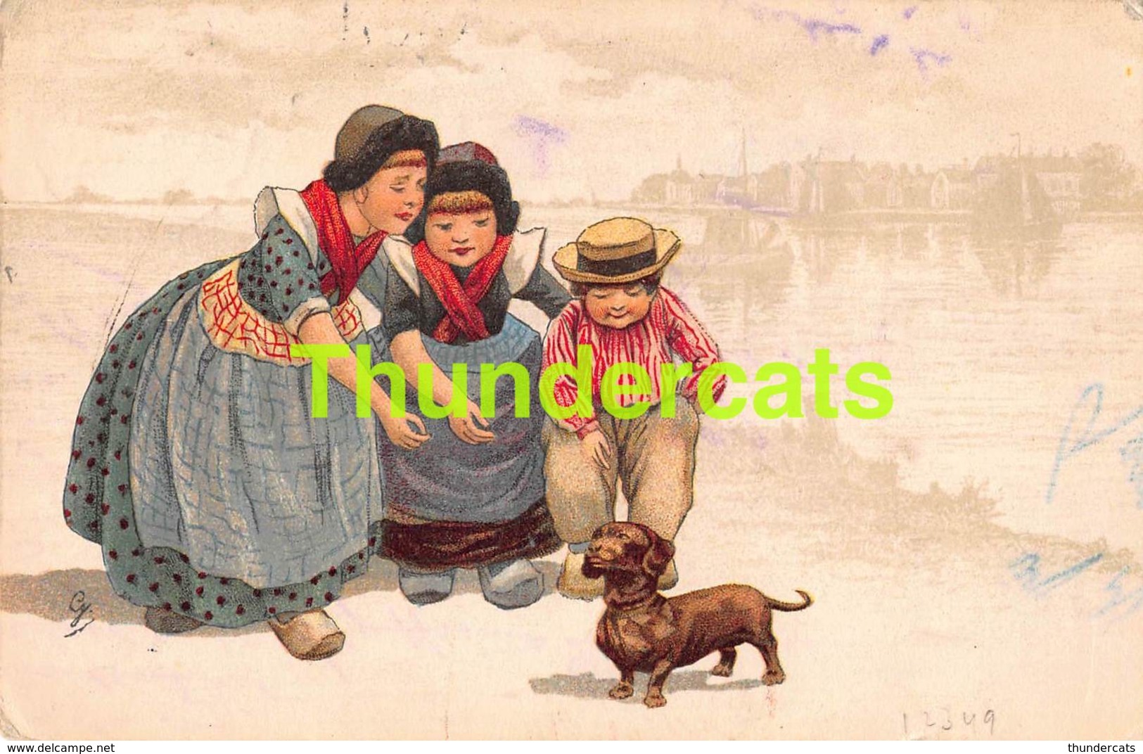 CPA ILLUSTRATEUR CHIEN DACHSHUND TECKEL DACKEL ARTIST SIGNED DOG - Autres & Non Classés