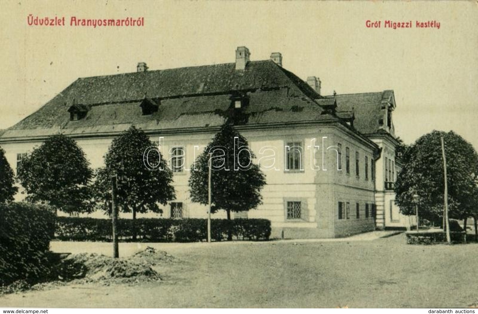 T2 1908 Aranyosmarót, Zlaté Moravce; Gróf Migazzi Kastély. W.L. (?) 369. Kiadja Eisenberg Károly / Castle - Zonder Classificatie