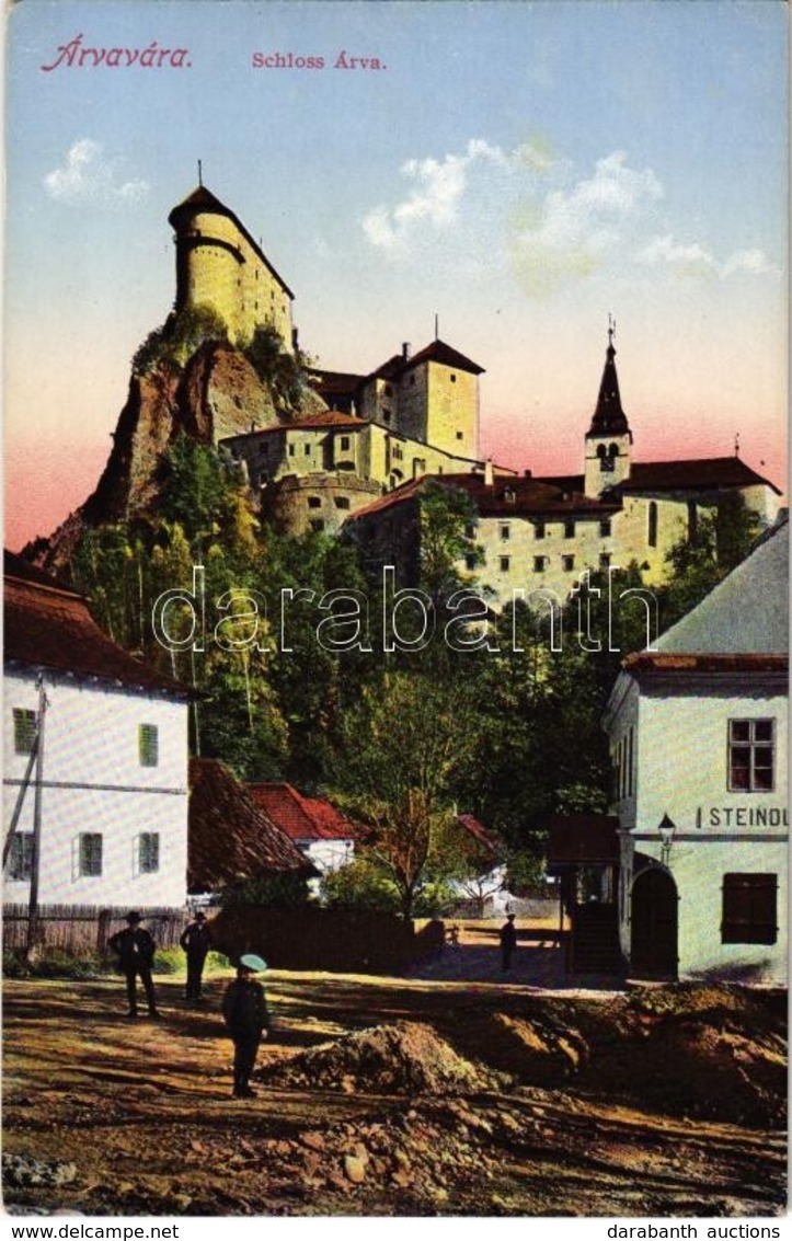 ** T1 Árvaváralja, Oravsky Podzámok; Árva Vára, Steindl üzlete. Feitzinger Ede No. 247. 1915. / Oravsky Hrad / Castle, S - Non Classés