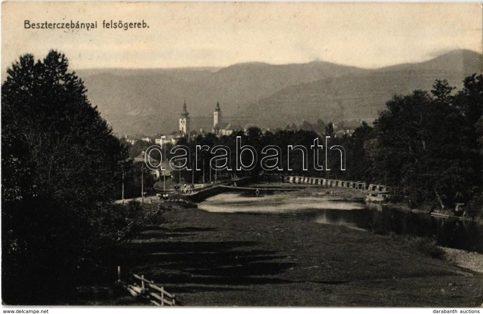 T2 1913 Besztercebánya, Banská Bystrica; Felső-Gereb, Felsőgereb. Machold F. Kiadása / River - Non Classés