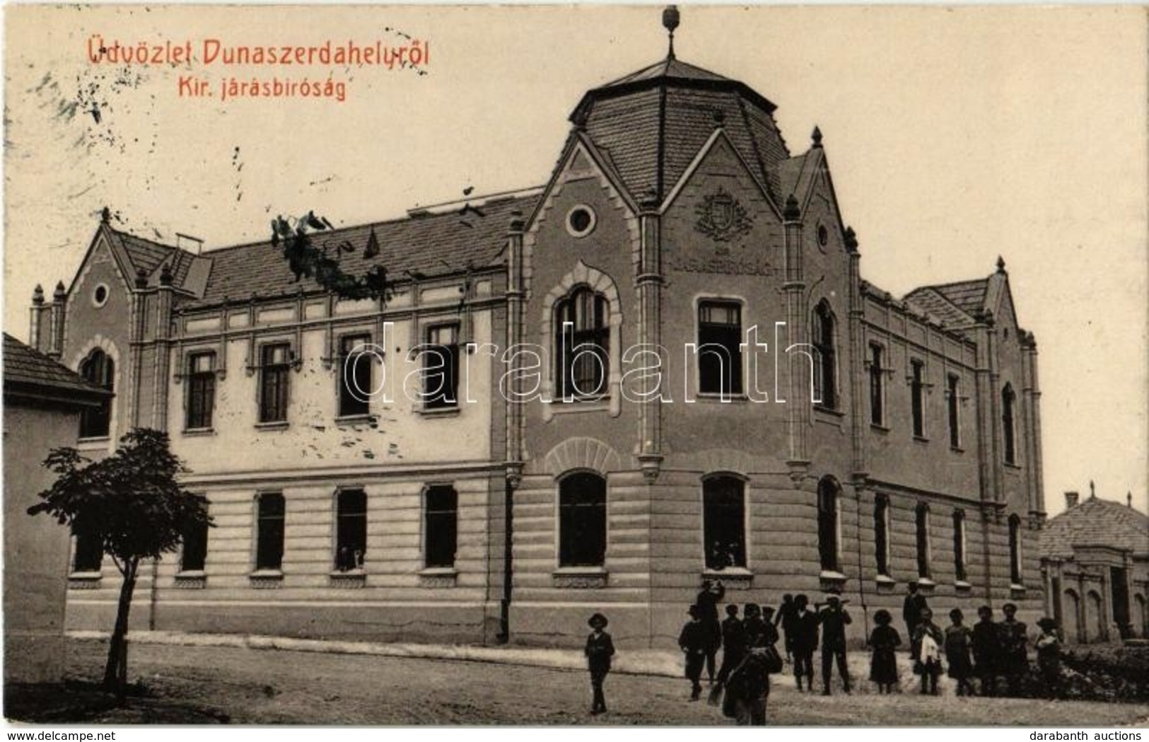 T2 1908 Dunaszerdahely, Dunajská Streda; Királyi Járásbíróság. Kiadja Haar Henrik, W.L. (?) 2108h. / County Court - Non Classés