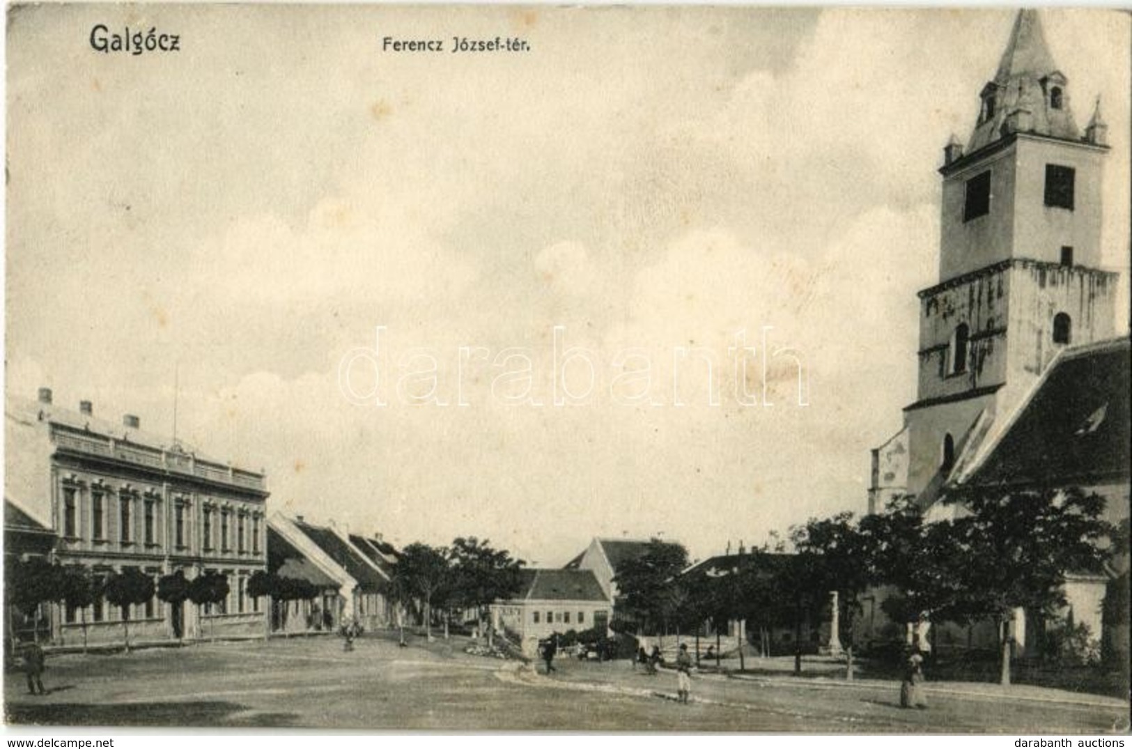 T2/T3 1907 Galgóc, Hlohovec; Ferenc József Tér, Római Katolikus Templom. Bródy Kiadása / Square, Church (EK) - Non Classés