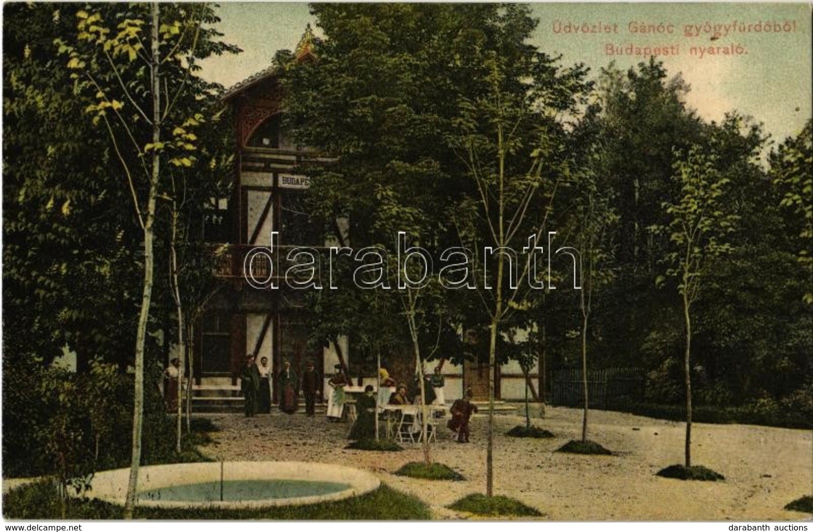 T2 1909 Gánóc-gyógyfürdő, Kúpele Gánovce, Gansdorf; Budapest Nyaraló / Villa - Non Classés