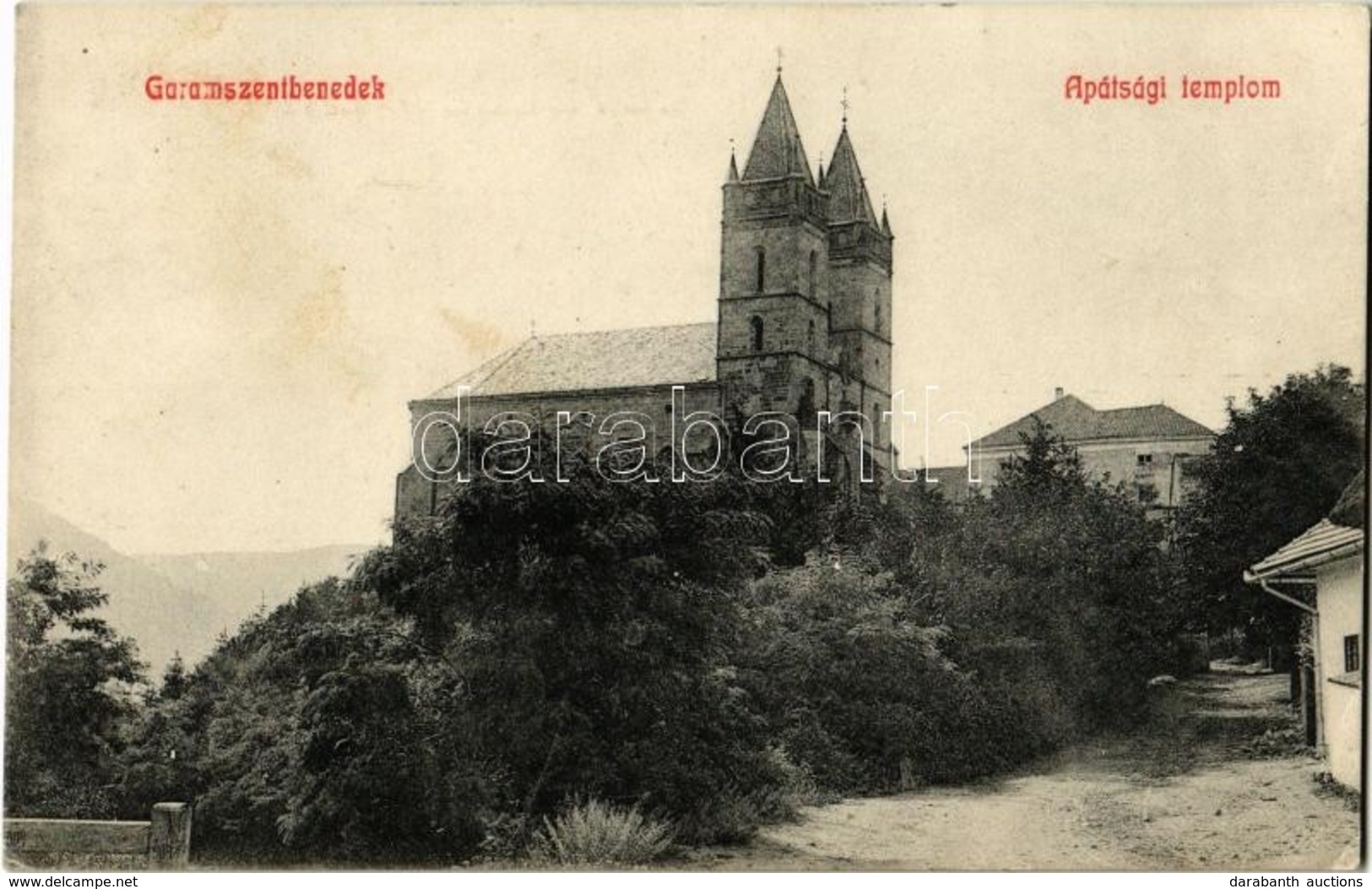 T2 1913 Garamszentbenedek, Sankt Benedikt, Sväty Benadik, Hronsky Benadik; Apátsági Templom / Abbey Church - Non Classés