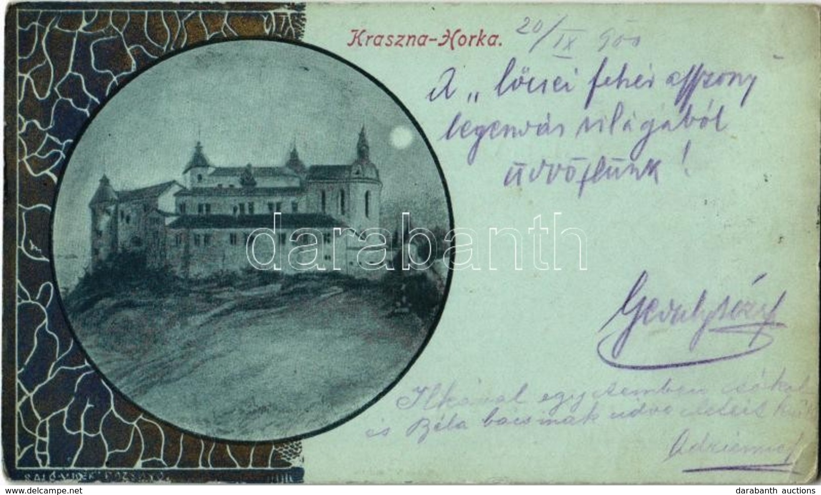 T2/T3 1900 Krasznahorkaváralja, Krásnohorské Podhradie; Vár. Sajó Vidék Kiadása / Hrad Krásna Horka / Castle. Art Nouvea - Ohne Zuordnung