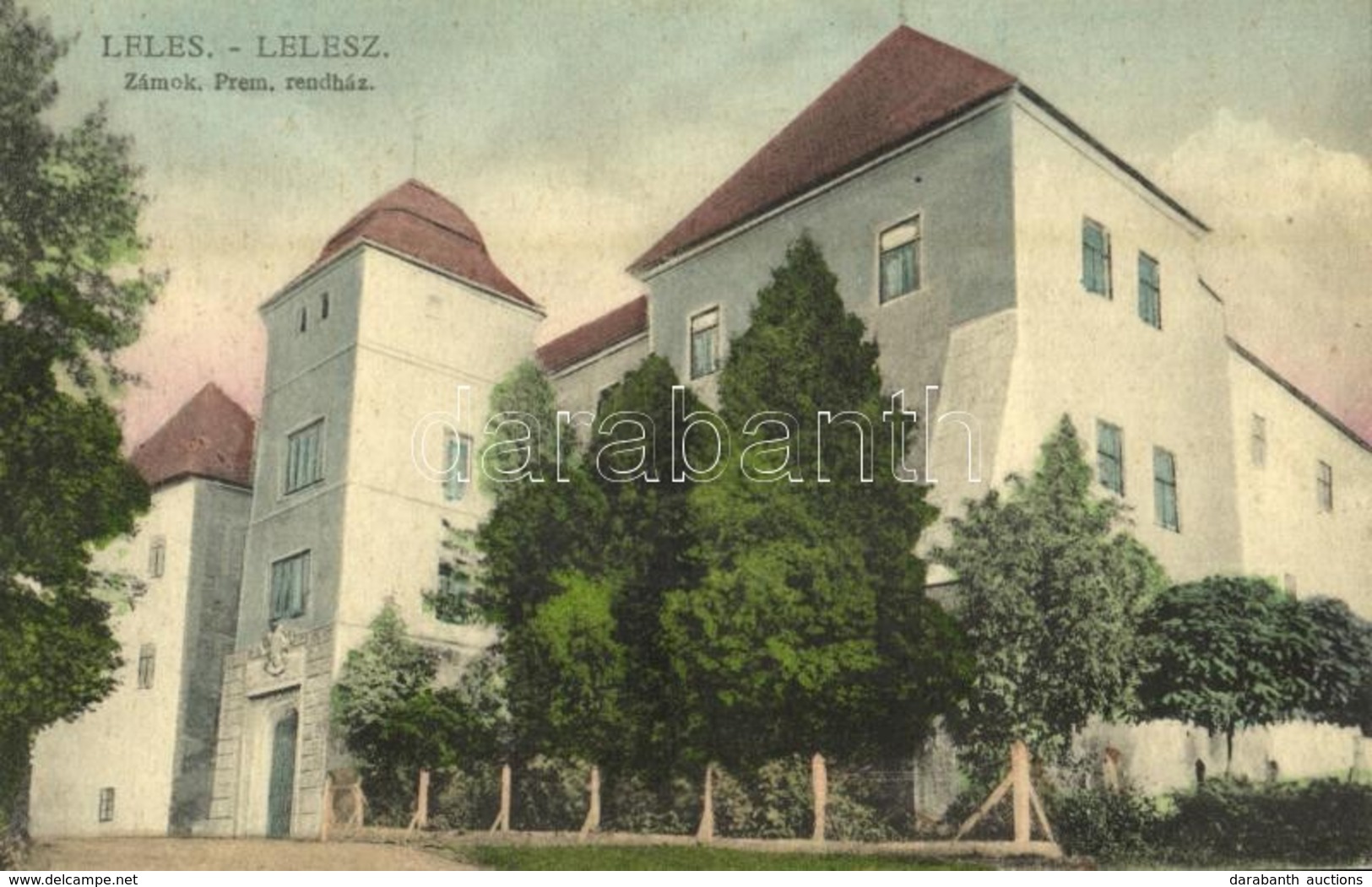 * T2 1923 Lelesz, Leles (Újhely, Slovenské Nové Mesto); Premontrei Rendház Kastélya / Zámok / Castle - Non Classés