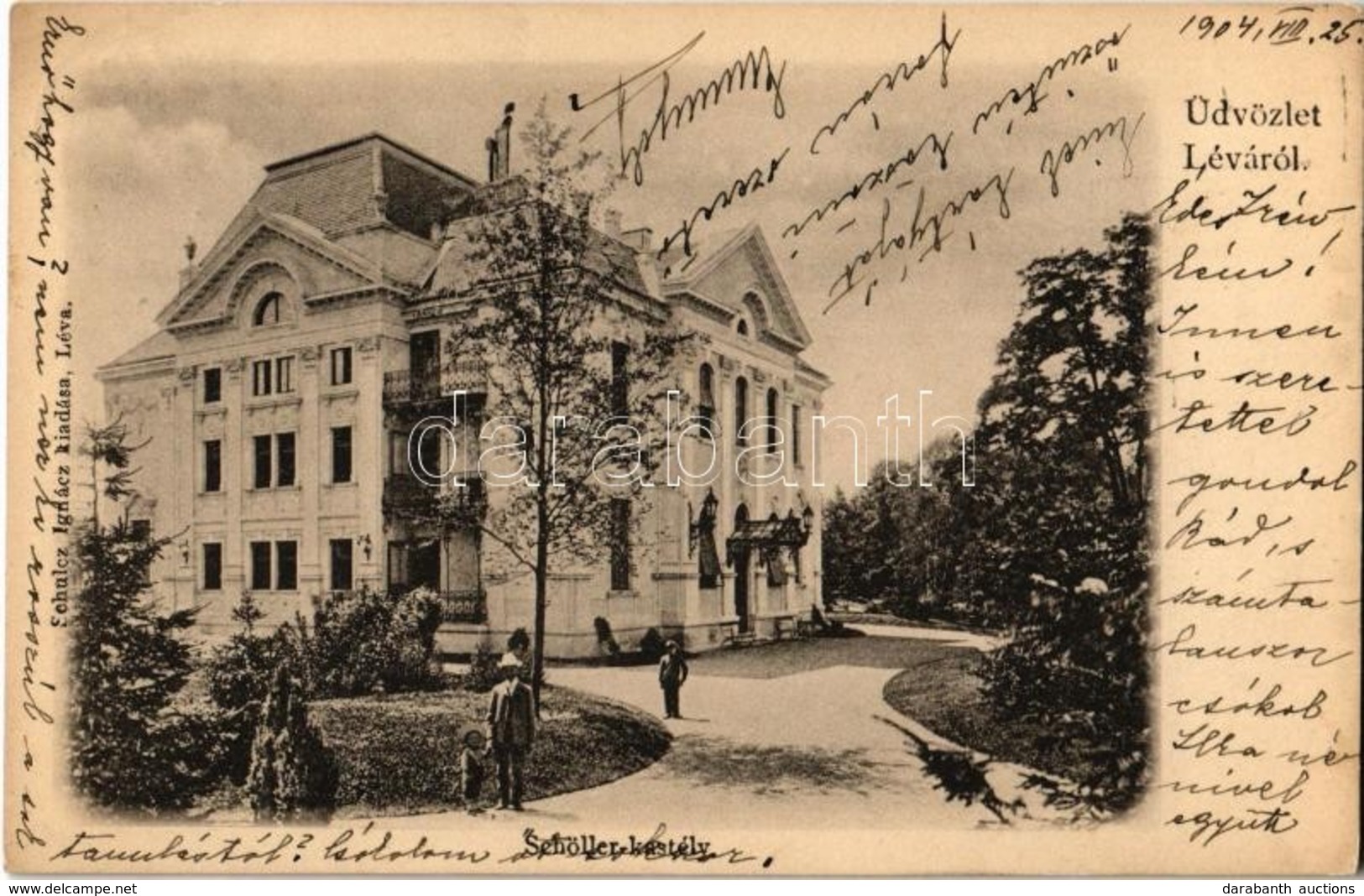 T2 1904 Léva, Levice; Schöller Kastély / Castle - Ohne Zuordnung