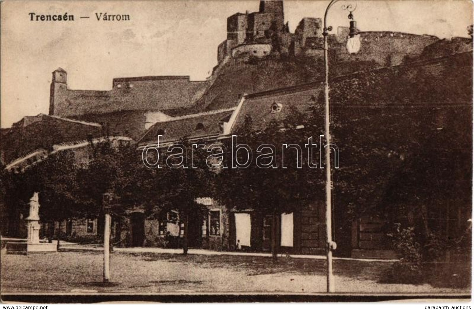 ** T1/T2 Trencsén, Trencín; Várrom, Utcakép / Castle Ruins, Street - Non Classés