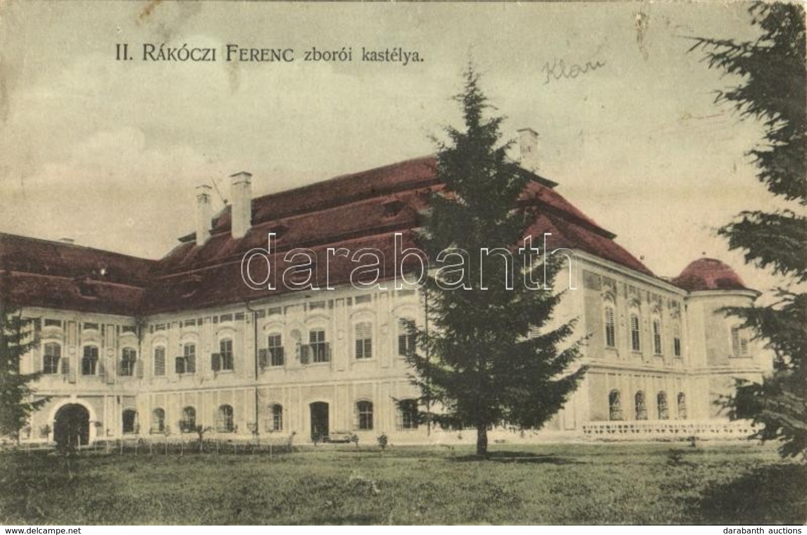 ** T2/T3 Zboró, Zborov; II. Rákóczi Ferenc Kastélya. Holénia Béla, Divald 1906. / Castle  (EK) - Non Classés