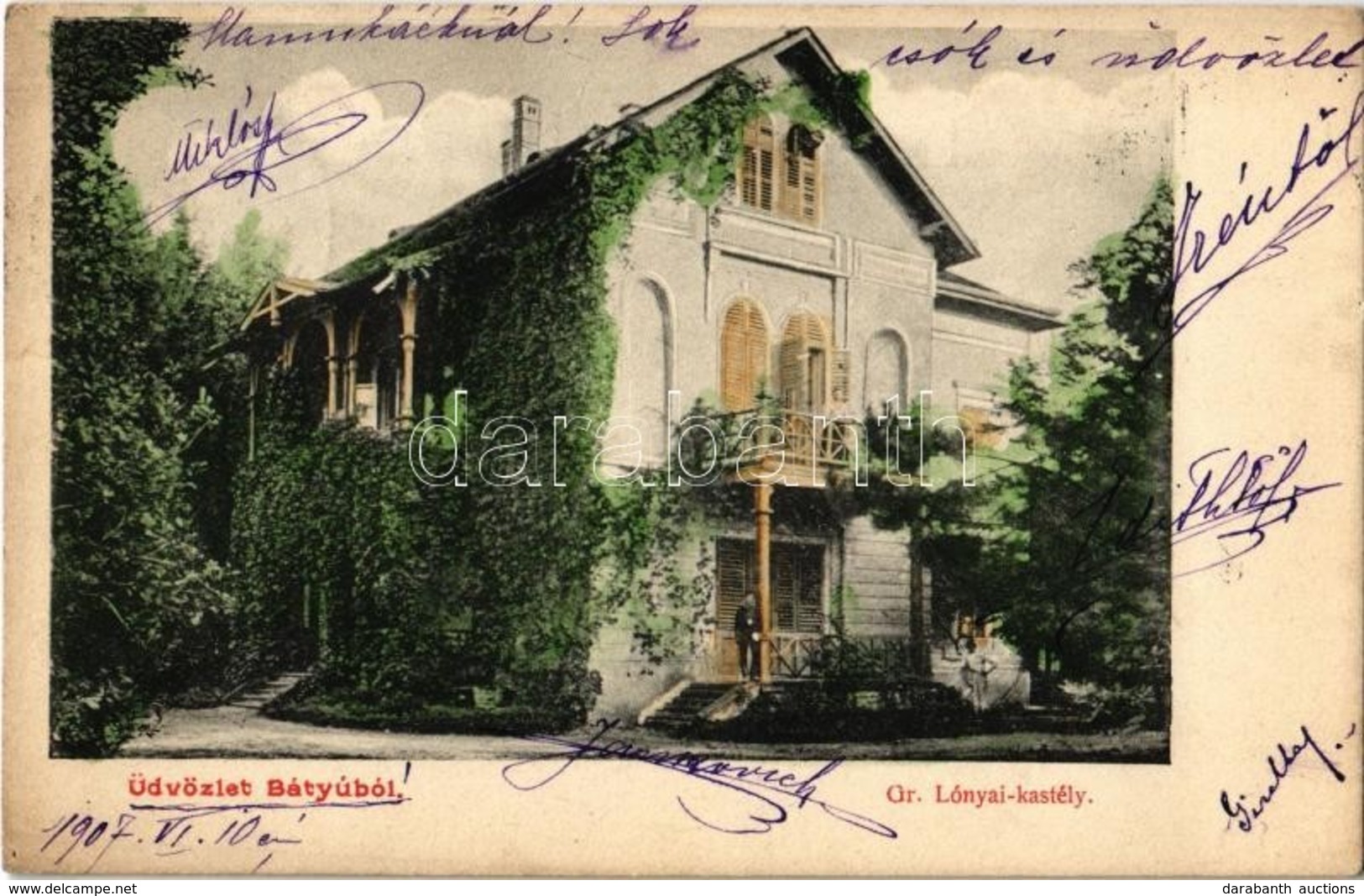 T2 1907 Bátyú, Batyovo, Batovo, Batiovo; Gróf Lónyay Kastély / Castle - Ohne Zuordnung