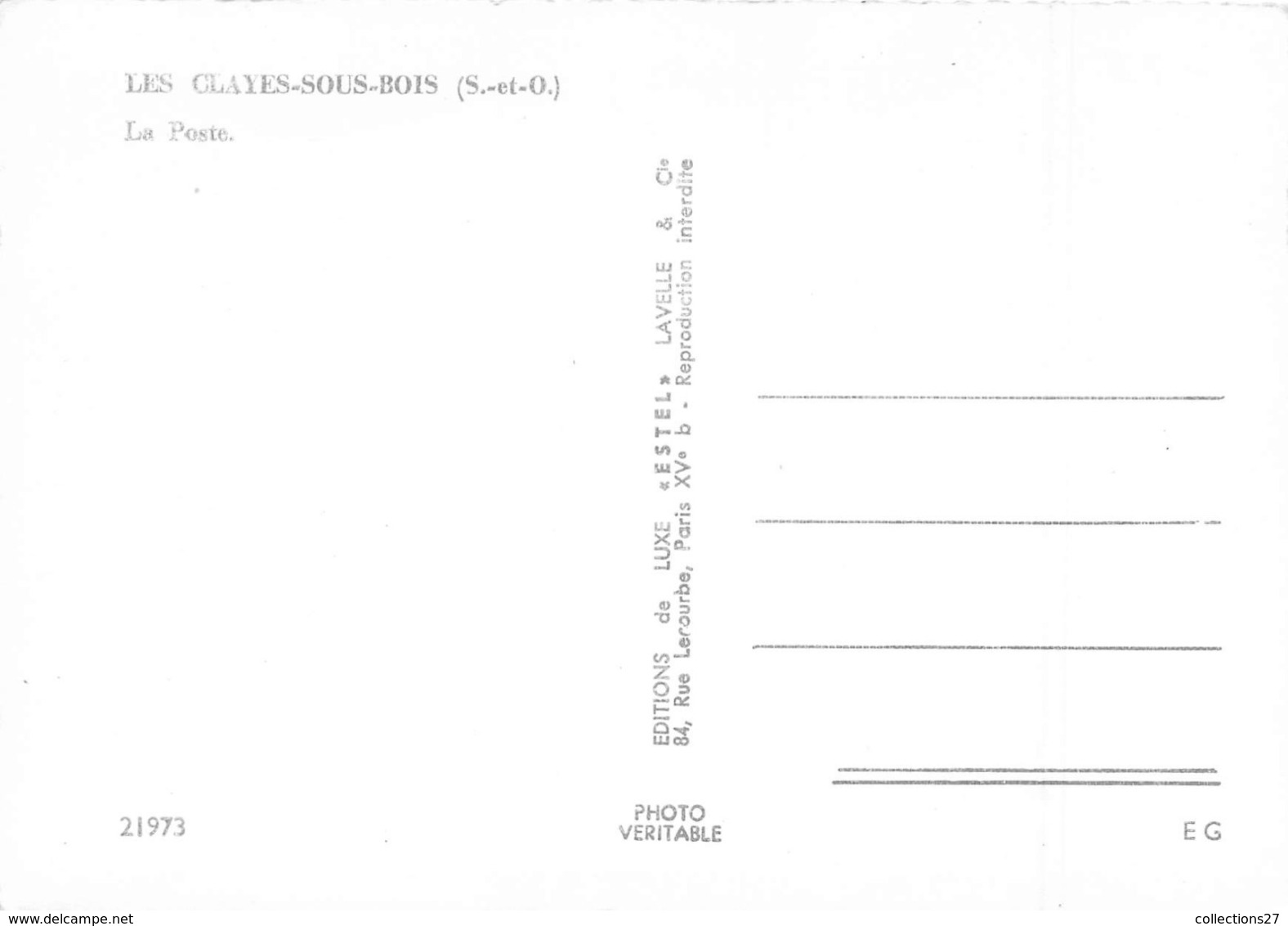 78-LES-CLAYES-SOUS-BOIS- LA POSTE - Les Clayes Sous Bois