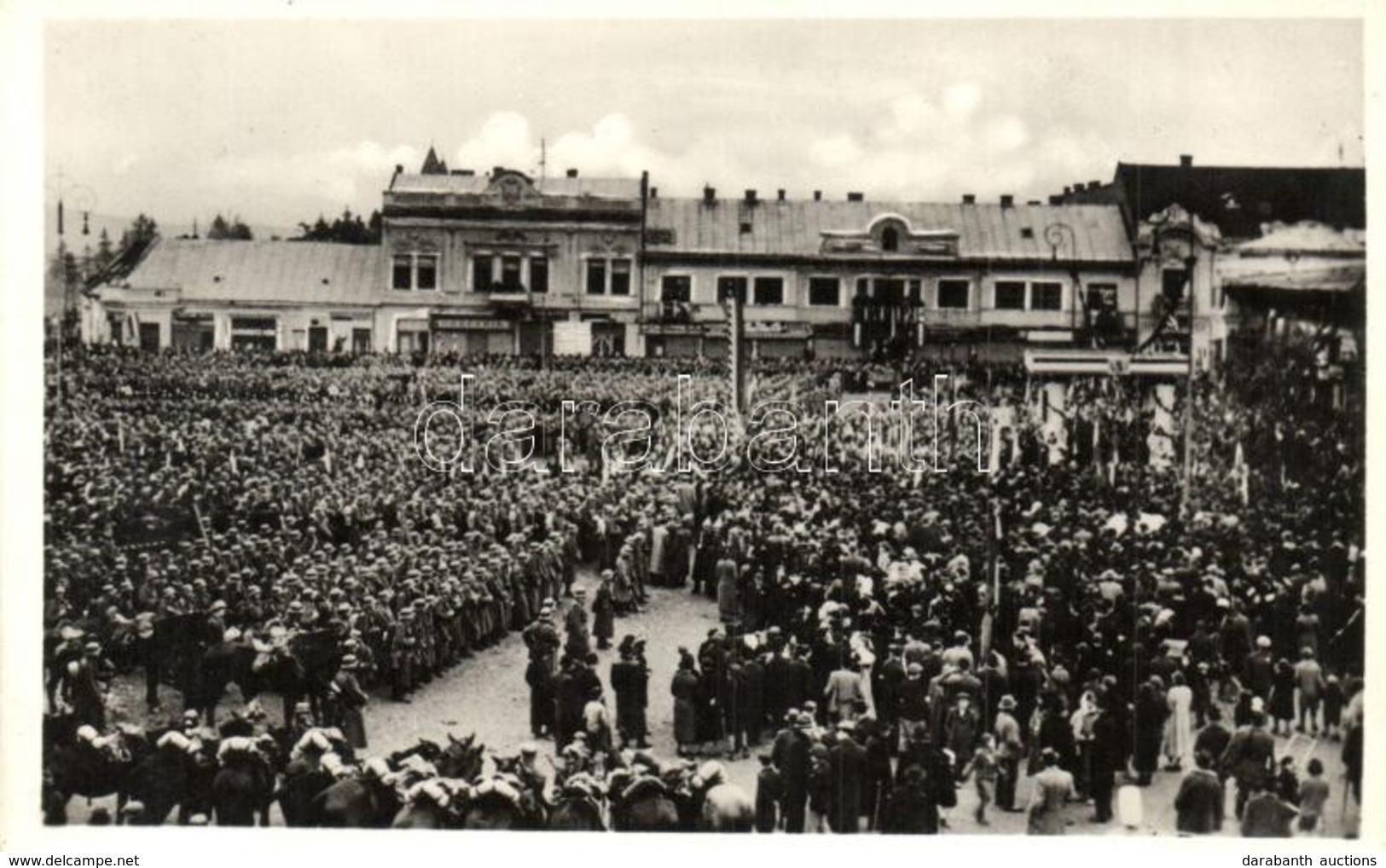 ** T2 1938 Beregszász, Berehove; Bevonulás / Entry Of The Hungarian Troops - Non Classés