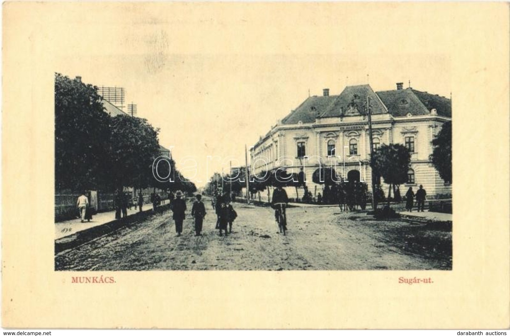 T2 1912 Munkács, Mukacheve, Mukachevo, Mukacevo; Sugár út, Kir. Járásbíróság. W.L. Bp. 5662. Rekord Képeslapkirály Kiadá - Ohne Zuordnung