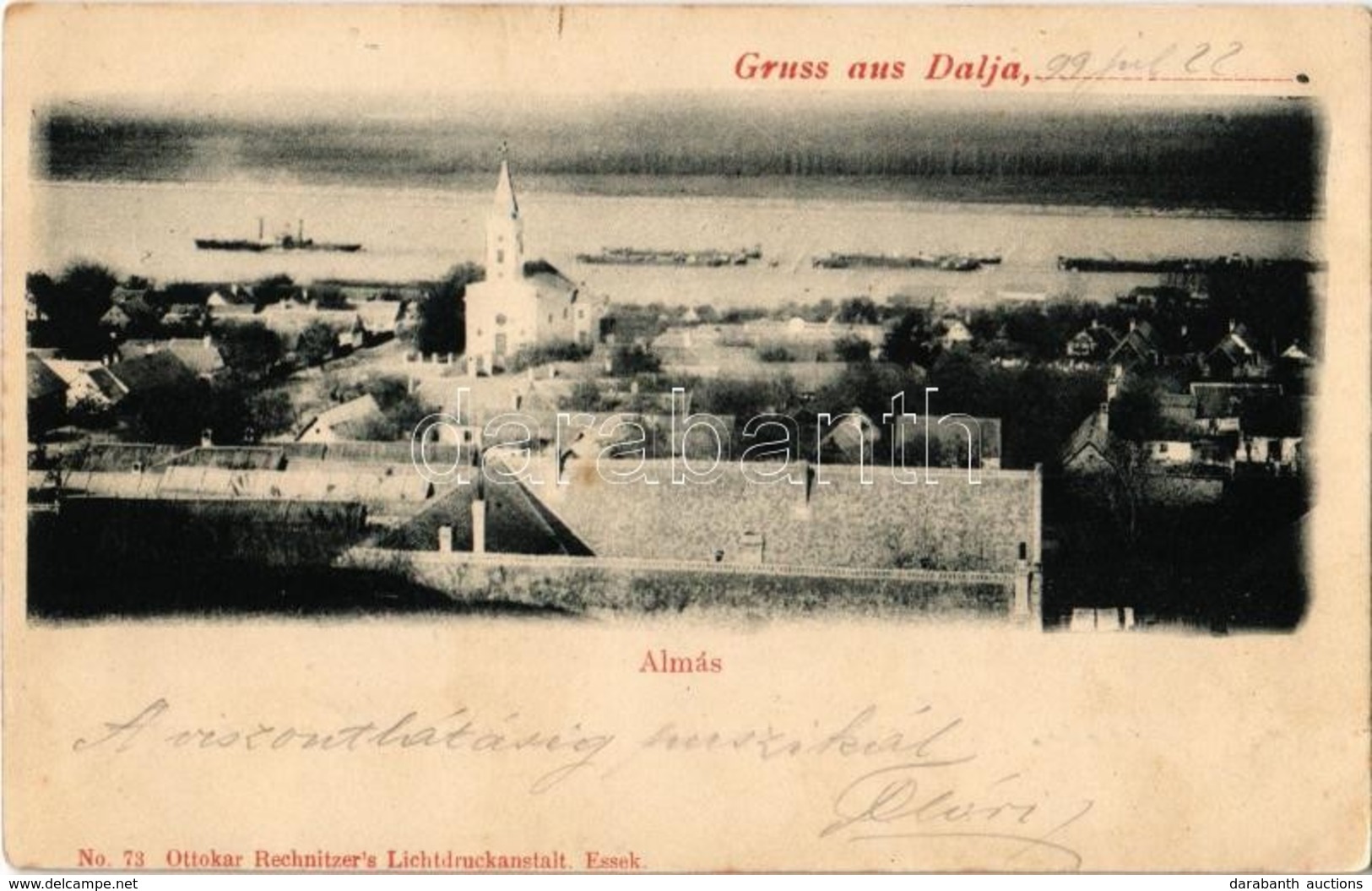 T2 1899 Almás, Apfeldorf, Aljmas (Erdőd, Ardut); Gruss Aus Dalja... Ottokar Rechnitzer No. 73. - Non Classés