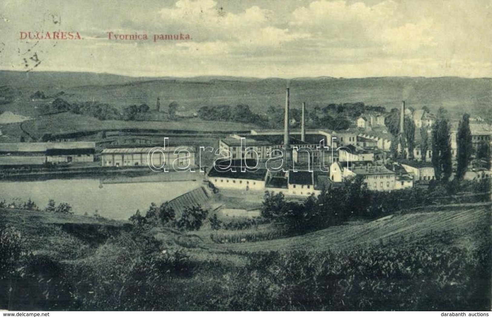 T2 Duga Resa, Dugaresa, Dugerese; Tvornica Pamuka / Pamutgyár / Cotton Factory. W.L. Bp. 7451. Naklada Leopolda Cizeka - Unclassified