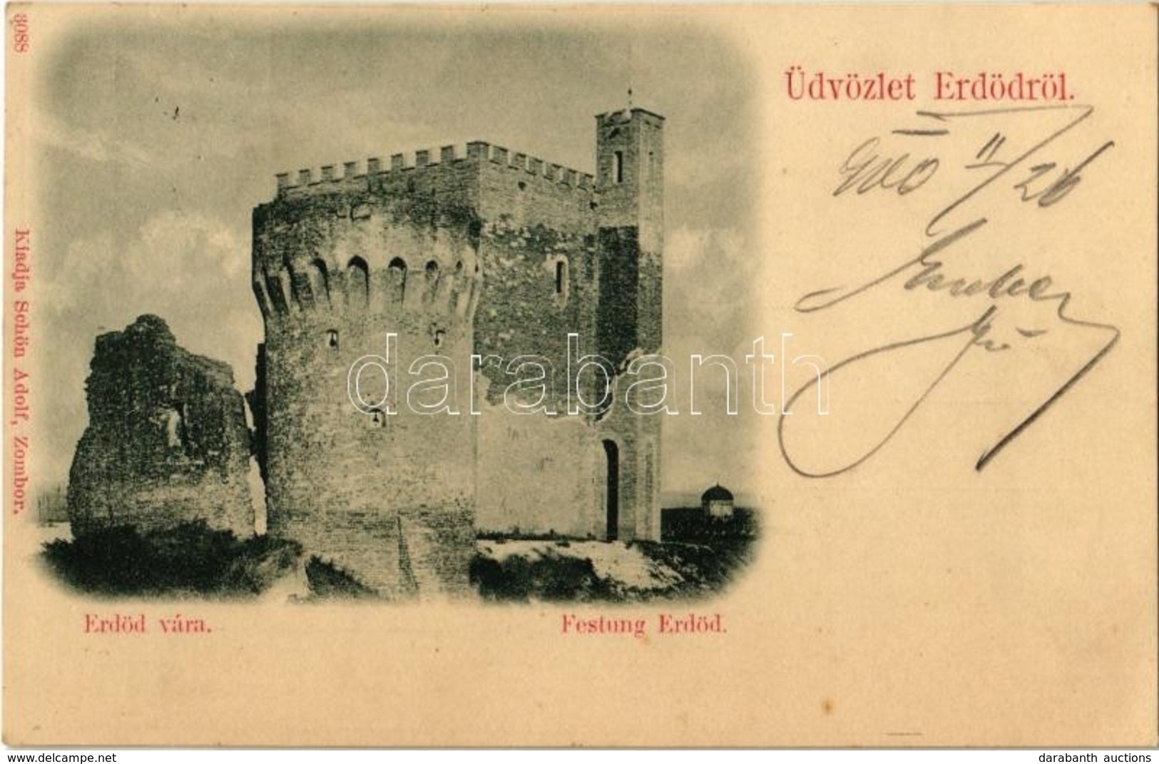 T2 1900 Erdőd, Erdut; Vár. Schön Adolf Kiadása / Festung / Castle - Non Classés