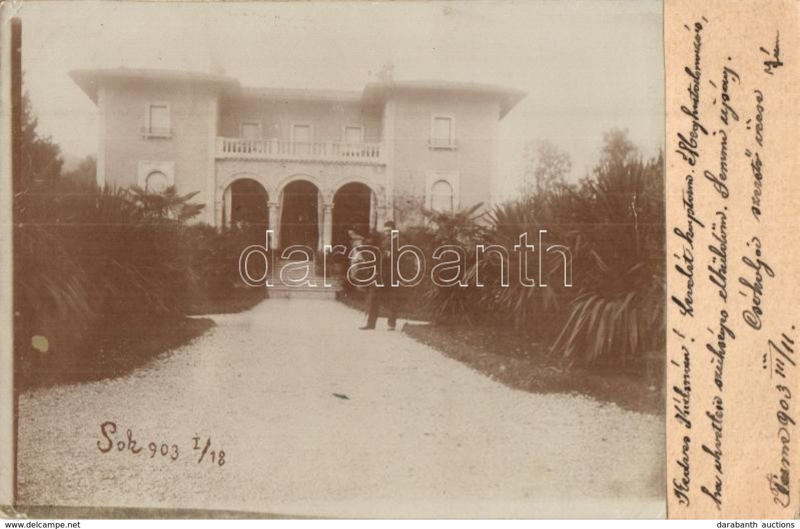 T2/T3 1903 Fiume, Rijeka; Villa. Photo (EK) - Non Classés