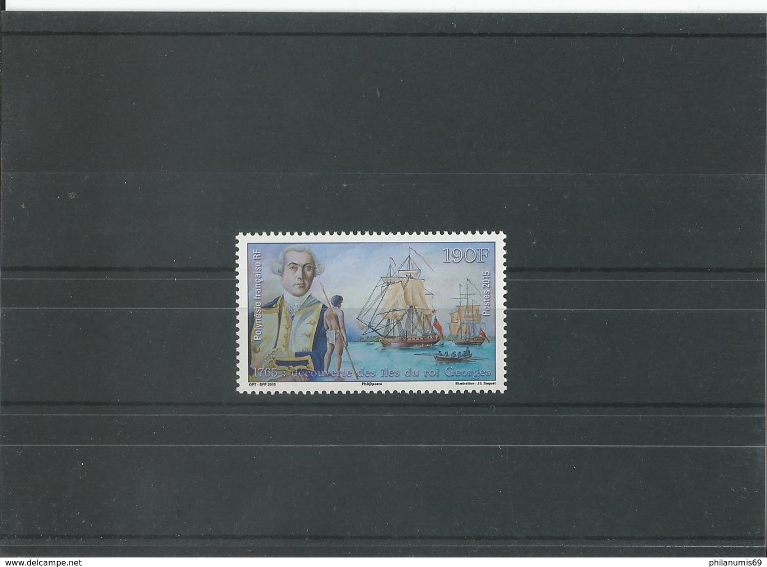 POLYNESIE 2015 - YT 1085 - NEUF SANS CHARNIERE ** (MNH) GOMME D'ORIGINE LUXE - Unused Stamps