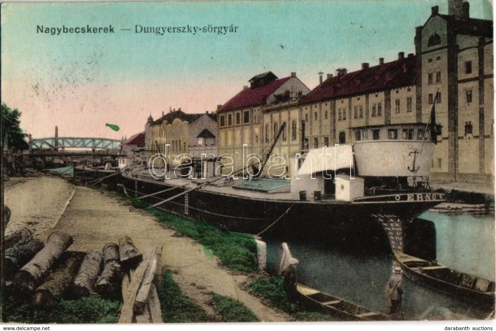 T2/T3 1916 Nagybecskerek, Zrenjanin, Veliki Beckerek; Dungyerszky Sörgyár, Ernő Uszály / Brewery, Barge - Ohne Zuordnung