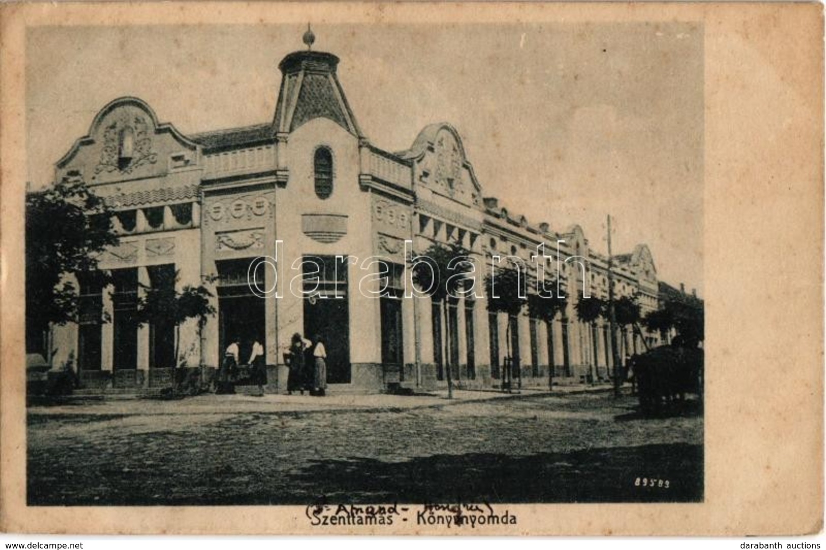 * T2/T3 1918 Szenttamás, Bácsszenttamás, Srbobran; Könyvnyomda / Book Printing Shop - Non Classés