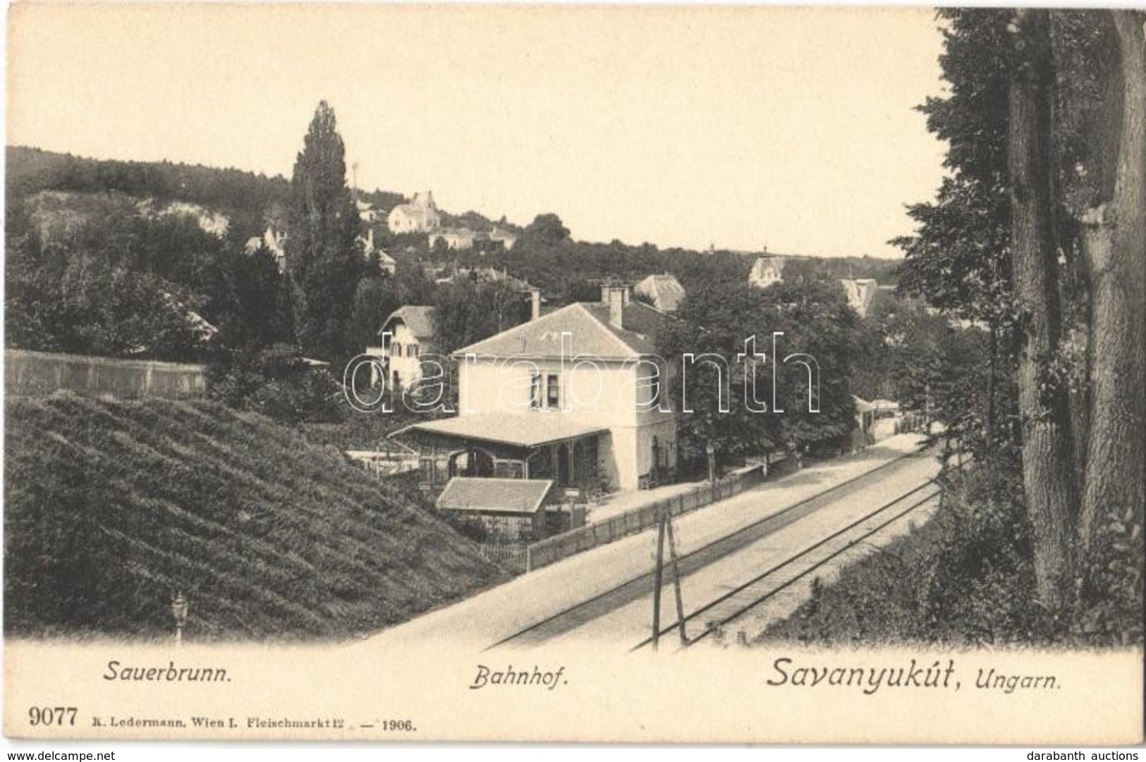** T1 Savanyúkút, Sauerbrunn; Vasútállomás / Bahnhof / Railway Station - Ohne Zuordnung