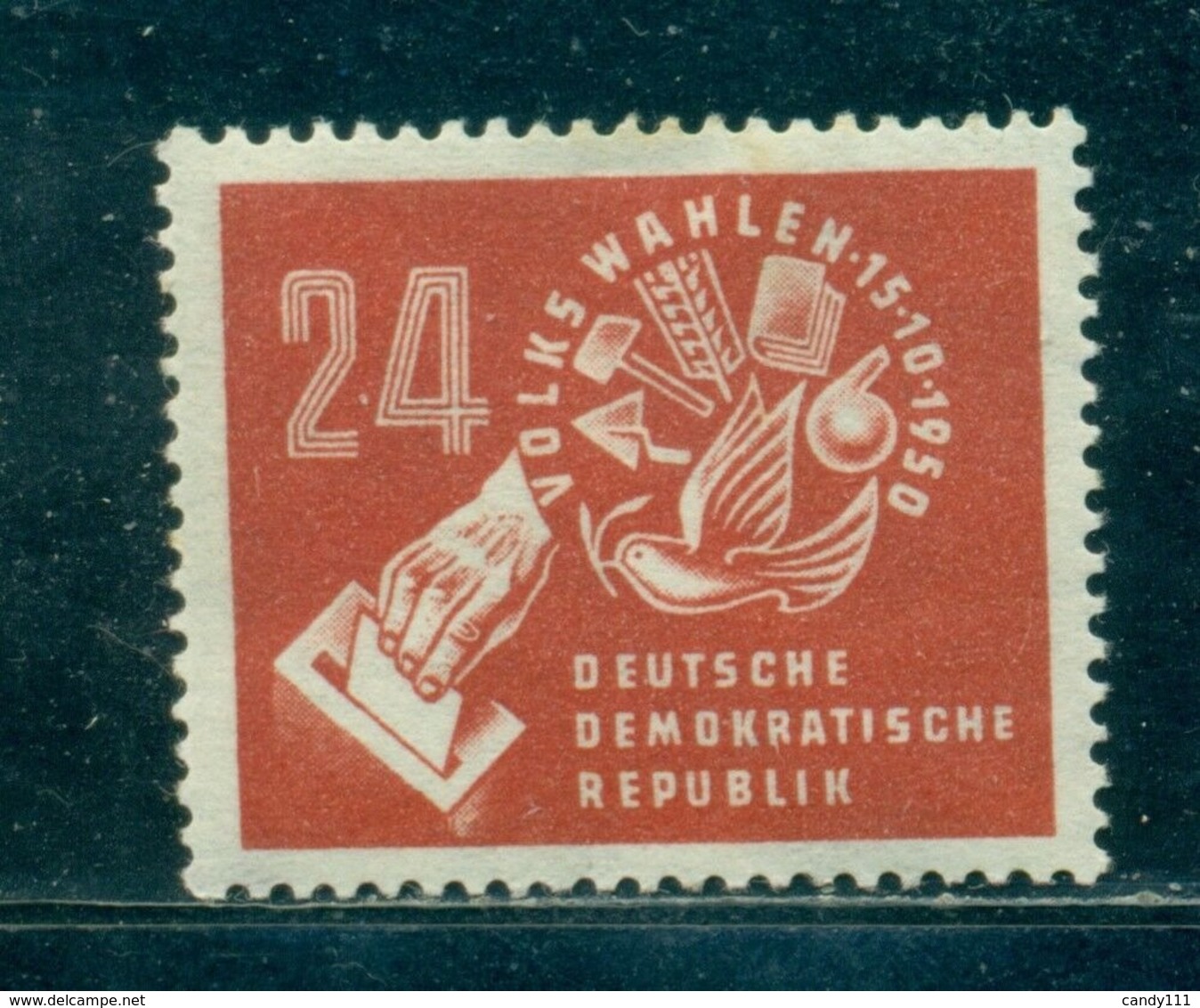 1950 Elections,Pigeon,Masonry,Chemistry,hammer,Book,Wheat,DDR,275,CV€16/$22,MNH - Other & Unclassified