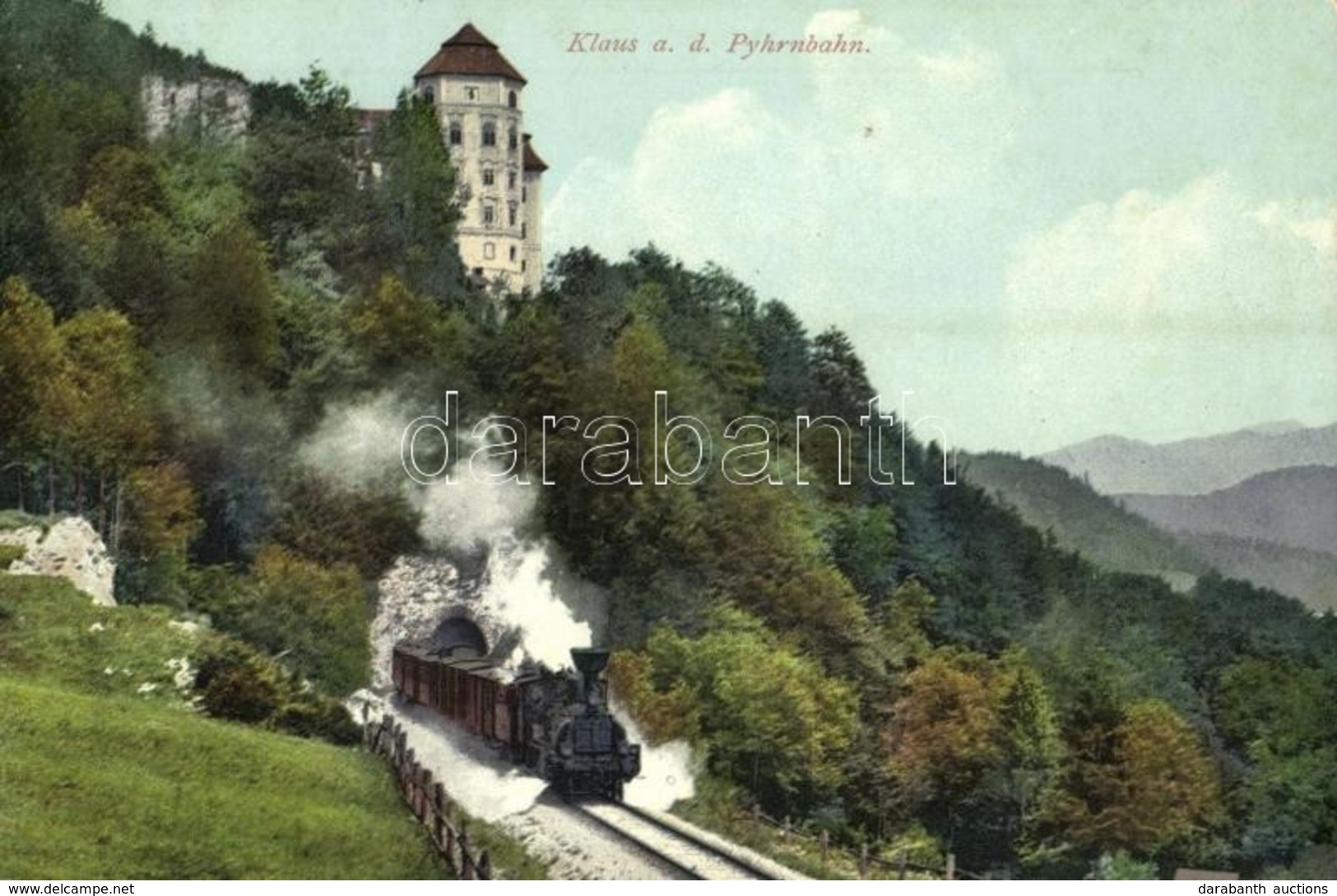 * T2/T3 Klaus An Der Pyhrnbahn, Lokomotiv / Railway Line With Locomotive (Rb) - Non Classés