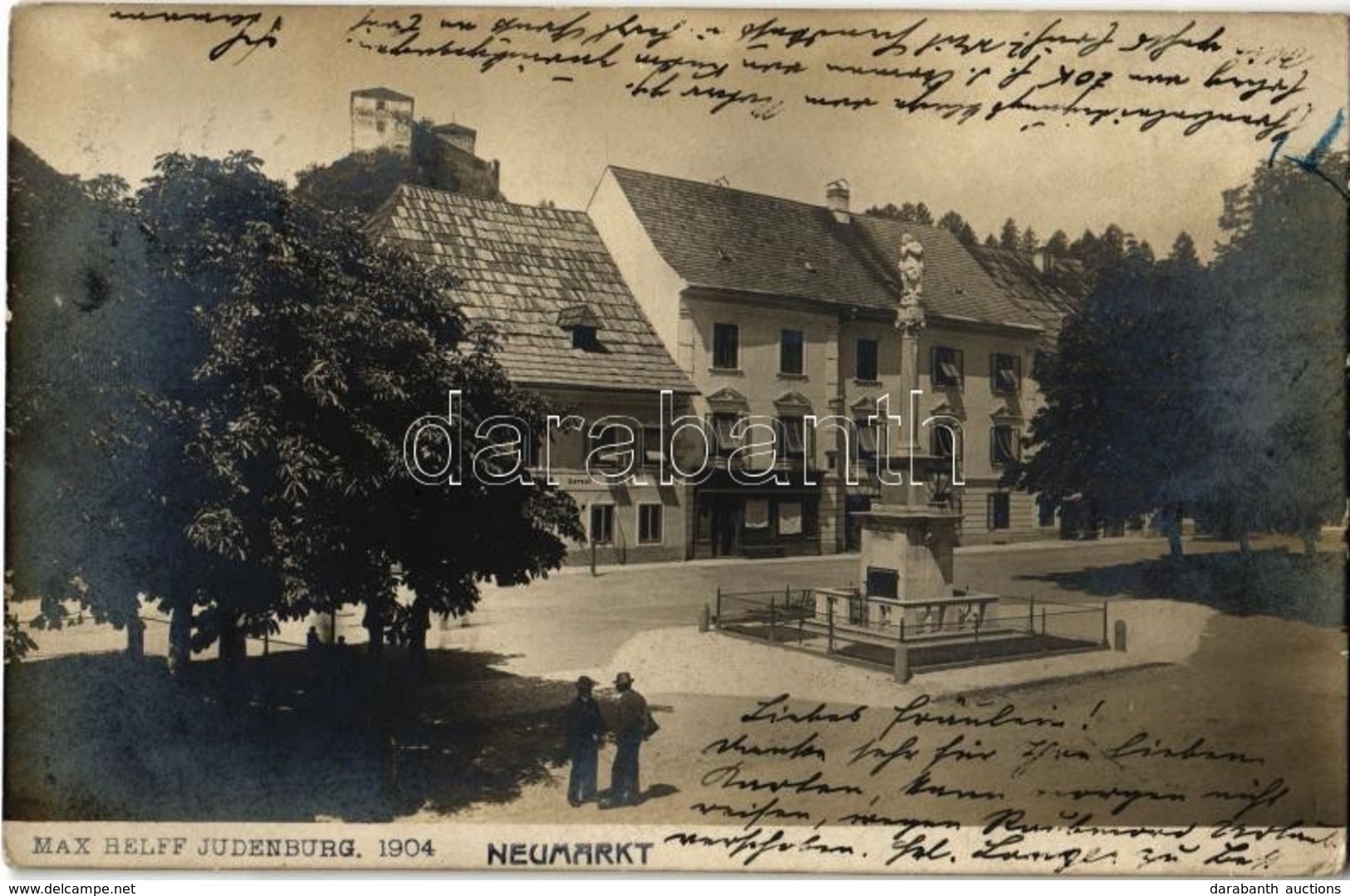 T2/T3 1904 Neumarkt In Der Steiermark, Hauptplatz, Mariensäule, Gastwirt / Main Square, Maria Statue, Restaurant, Castle - Non Classés