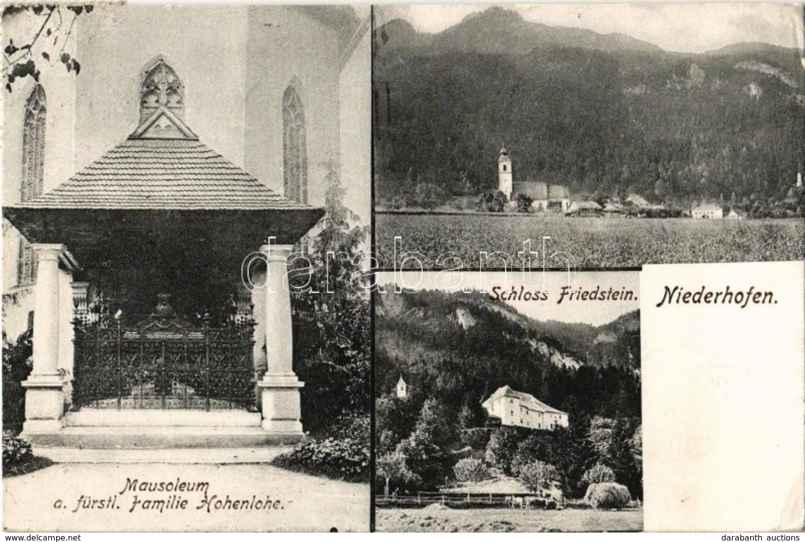 T2/T3 1906 Niederhofen (Stainach In Steiermark), Mausoleum A. Fürstl. Familie Hohenlohe, Schloss Friedstein / Mausoleum  - Ohne Zuordnung