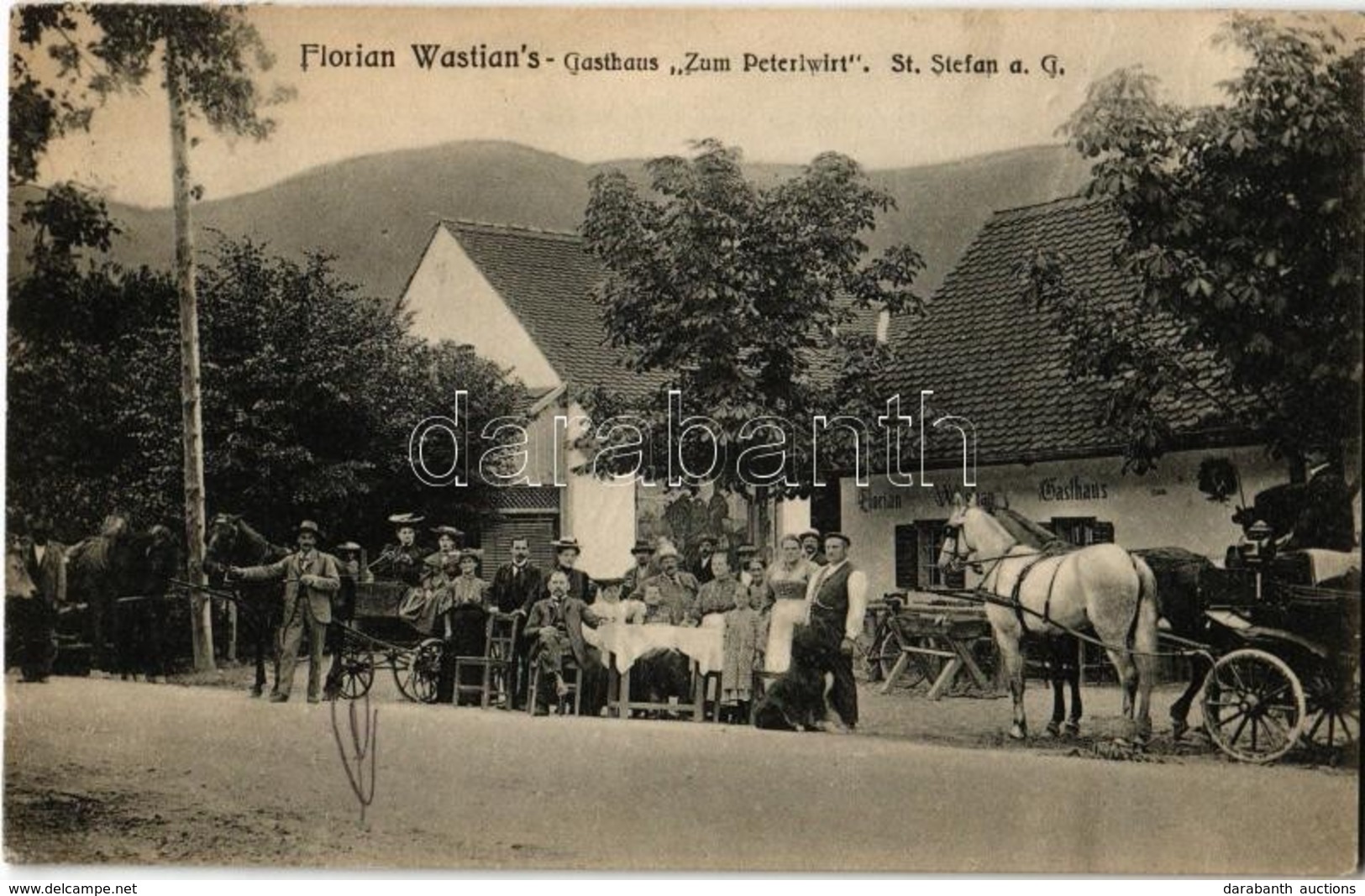 T2 St. Stefan Am Gratkorn, Florian Wastian's Gasthaus 'Zum Peterlwirt' / Guest House, Restaurant And Hotel, Horse Carts - Ohne Zuordnung