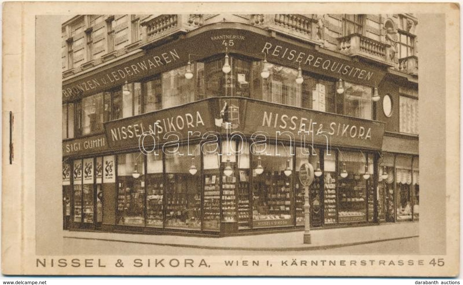 ** Wien, Vienna, Bécs; Nissel & Sikora Bronzen Und Lederwaren Und Reiserquisiten / Austrian Shop's Advertisement Postcar - Non Classés