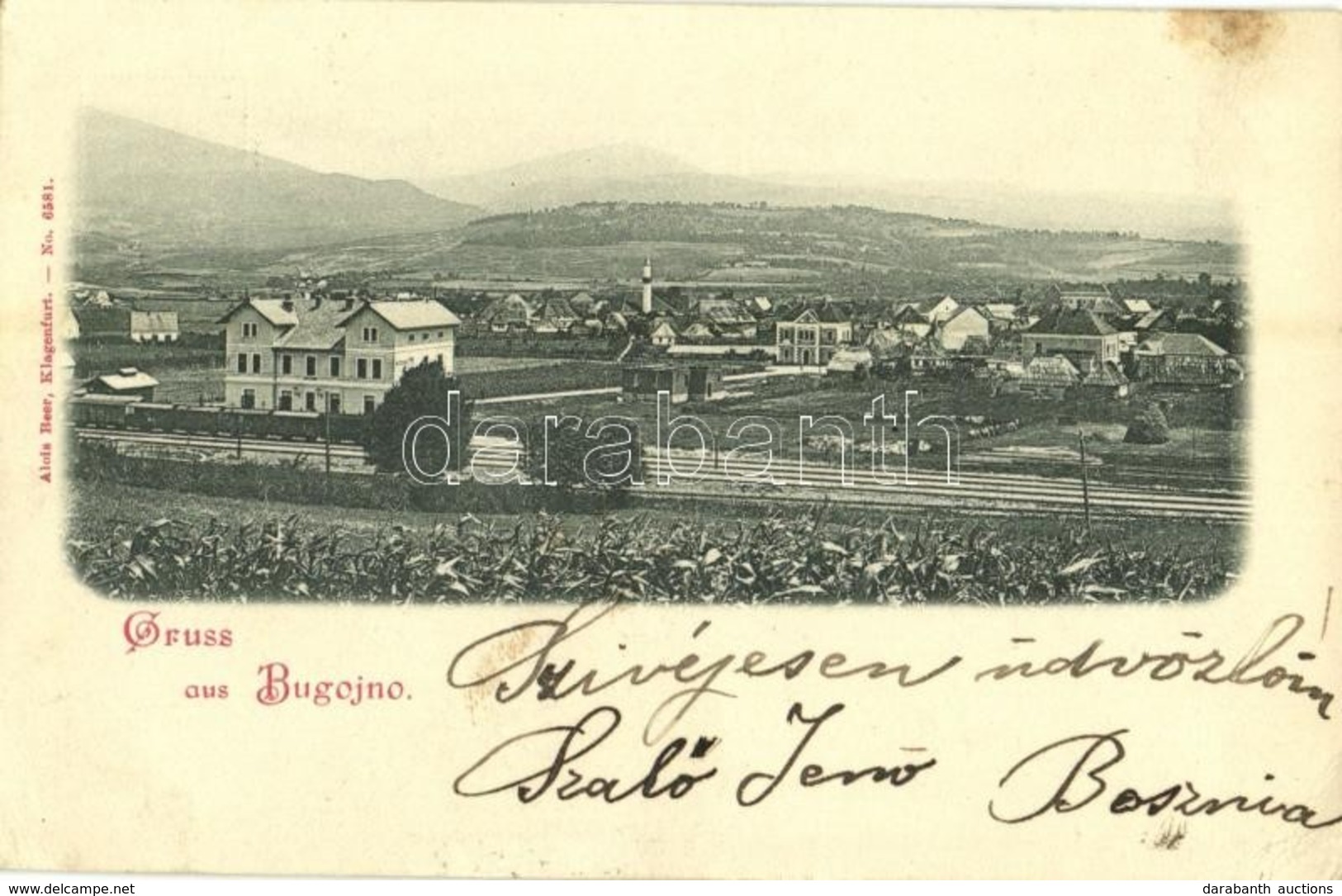 T2/T3 1898 Bugojno, Bahnhof / Railway Station (EK) - Unclassified