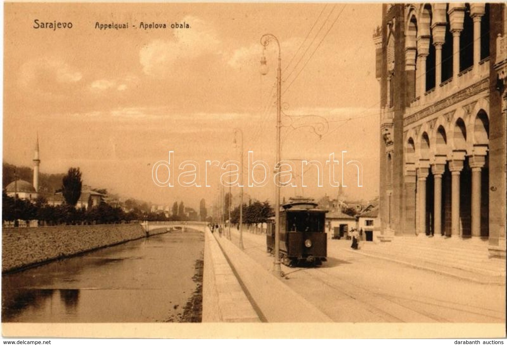 ** T1 Sarajevo, Appelquai / Apelova Obala / Quay, Tram - Non Classés