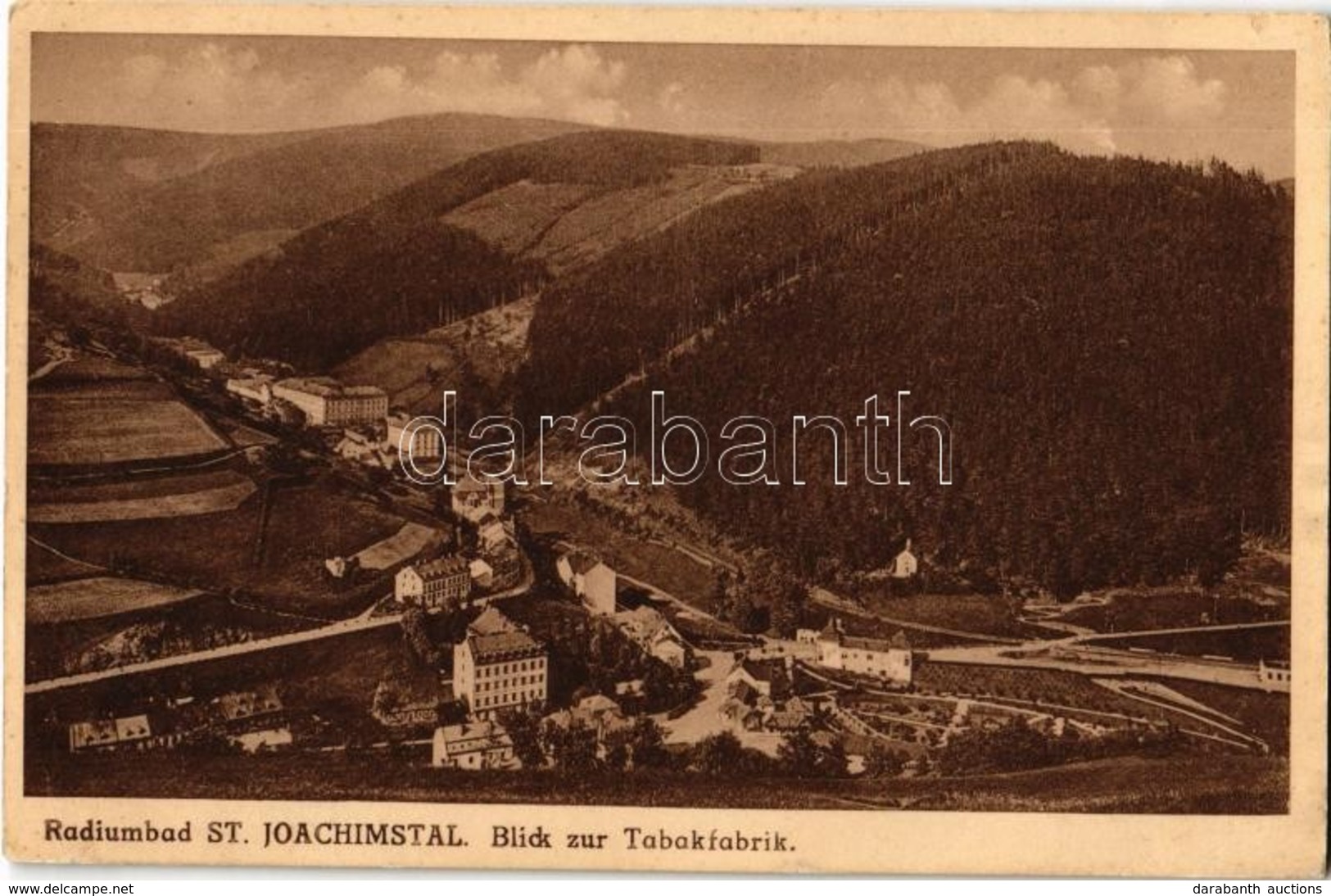 T2 1927 Jáchymov, Radiumbad St. Joachimsthal; Blick Zur Tabakfabrik / Tobacco Factory - Non Classés