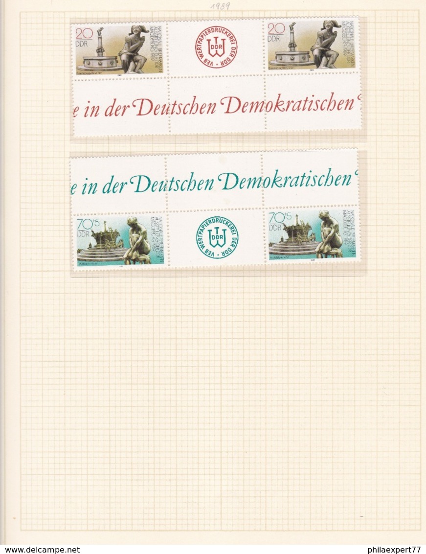 DDR - 1989 - Sammlung - Gest.