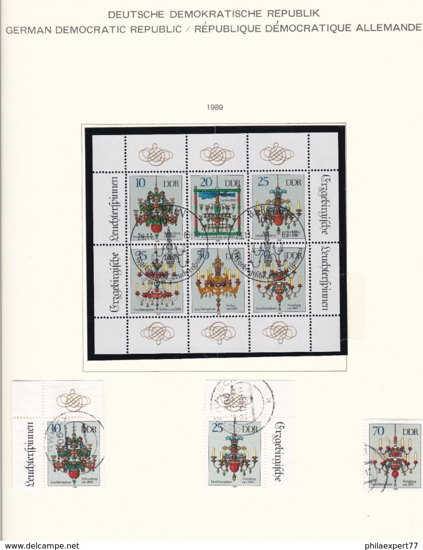 DDR - 1989 - Sammlung - Gest.