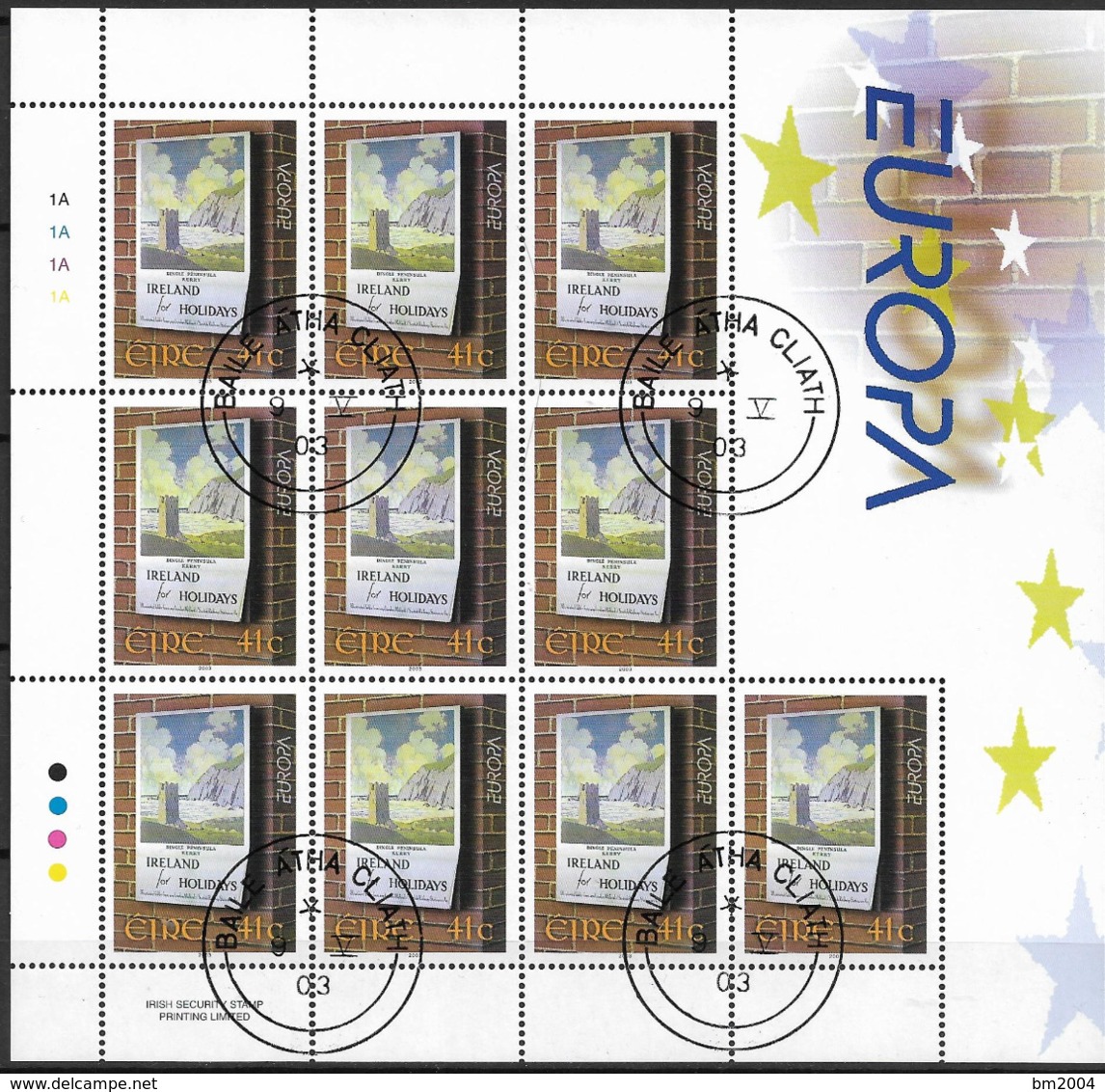 2003  Irland  Mi. 1499-1500 **MNH Europa: Plakatkunst - 2003