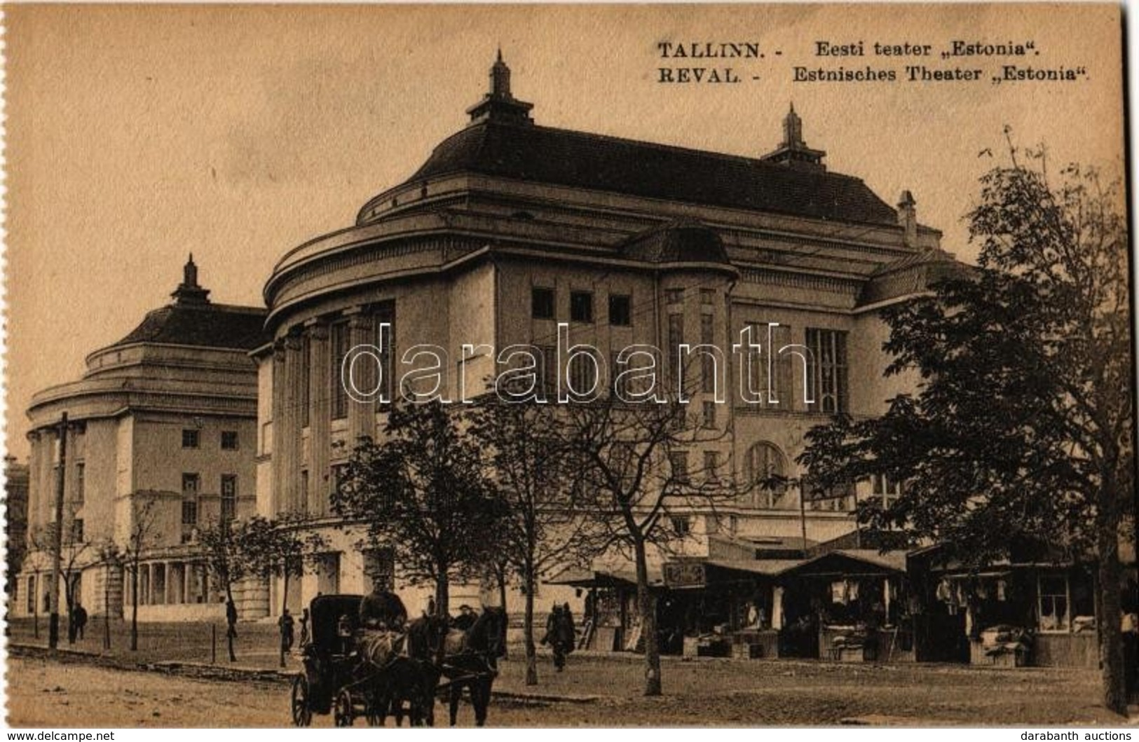 ** T2 Tallinn, Reval;  Eesti Teater 'Estonia' / Estonian Theatre 'Estonia', Market Kiosks - Ohne Zuordnung