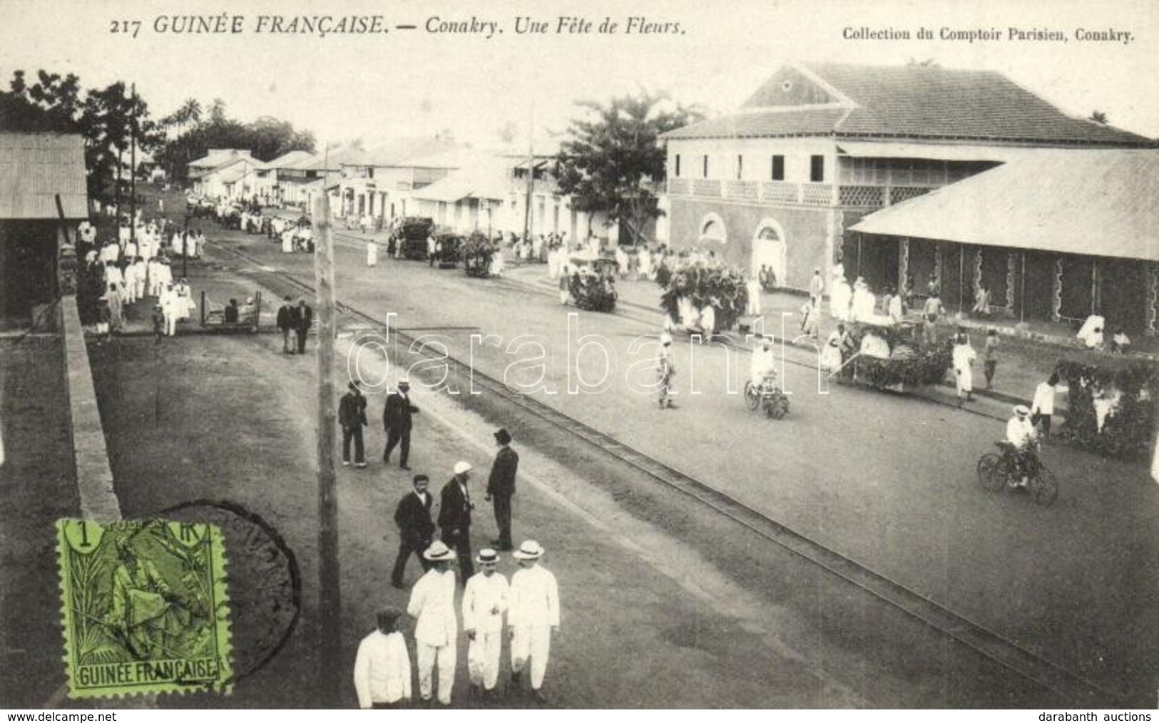 * T1/T2 Conakry, Guinée Francaise, Une Fete De Fleurs / Flower Festival - Non Classés