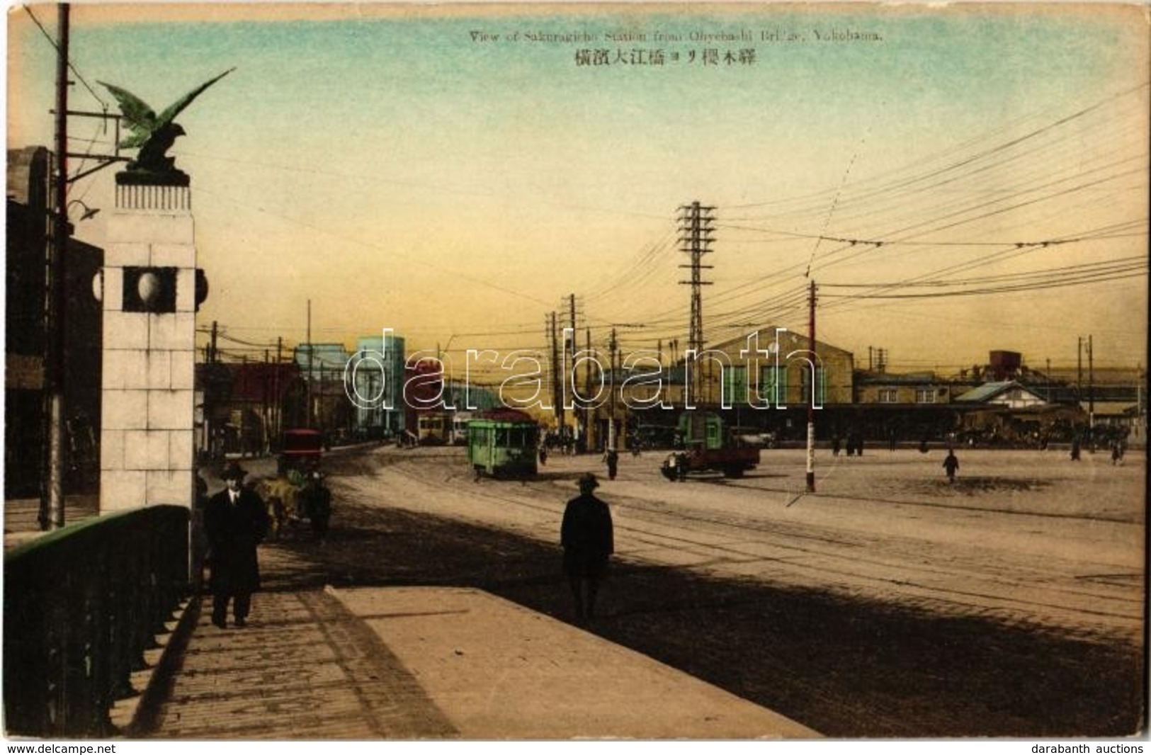 ** T2 Yokohama, View Of Sakuragicho Railway Station From Ohyebashi Bridge, Tram, Automobile - Non Classés