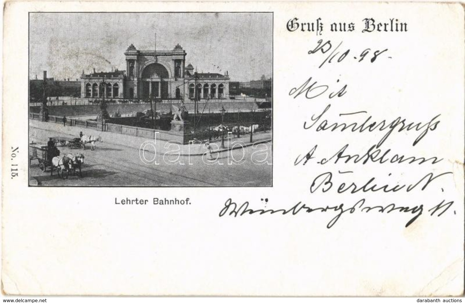 T3 1898 Berlin, Lehrter Bahnhof / Railway Station (tear) - Unclassified