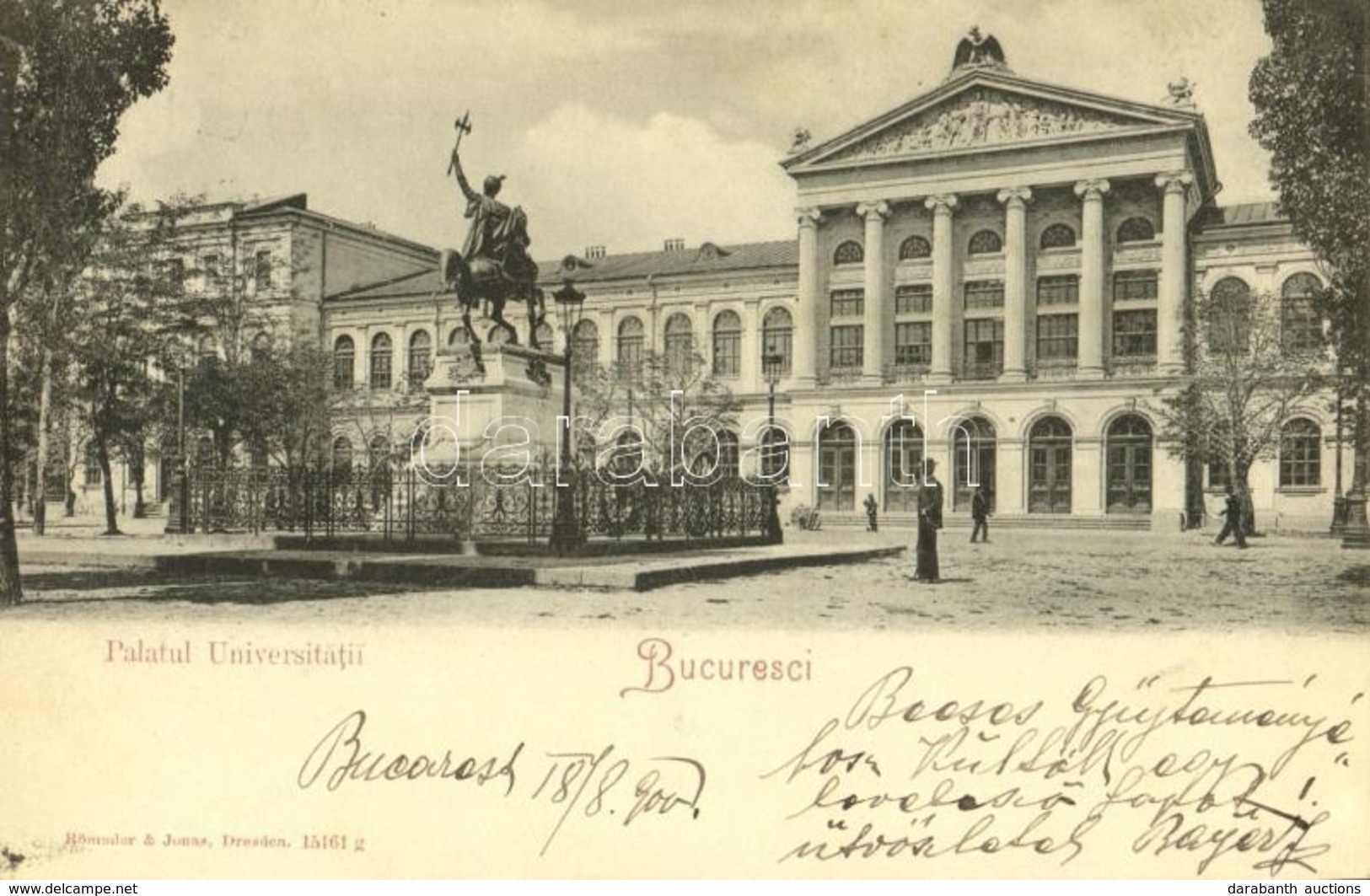 T2 1900 Bucharest, Bucuresci; Palatul Universitatii / University Palace - Non Classés