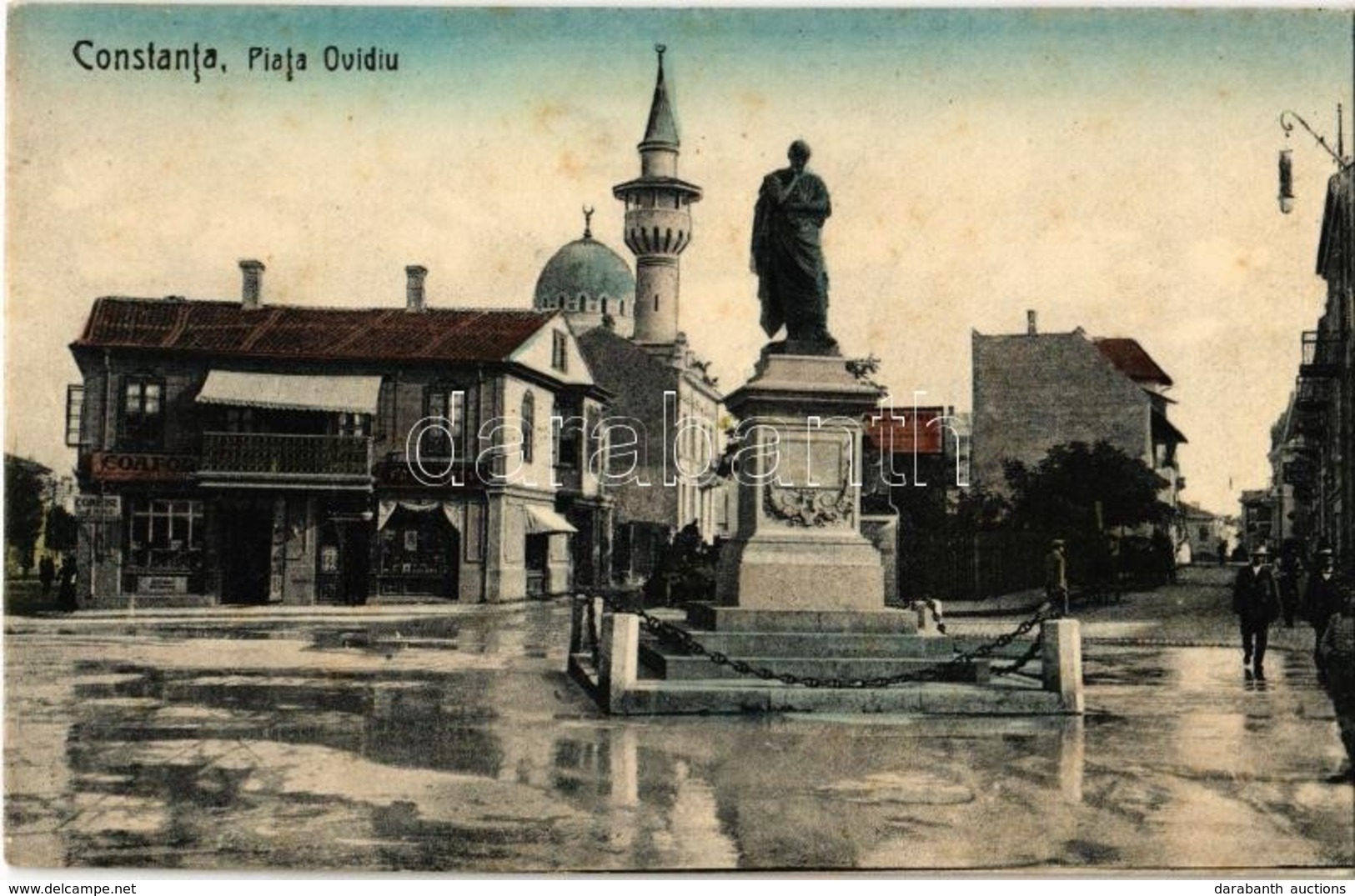 ** T1 Constanta, Piata Ovidiu, Coafor, Foto-Arta / Square, Statue, Shops - Non Classés