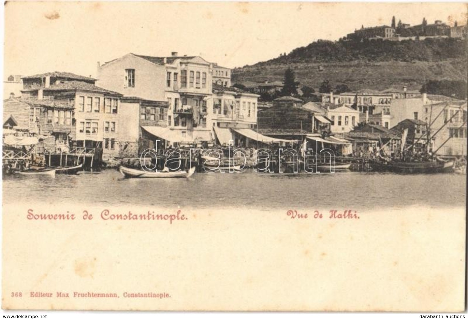 ** T2/T3 Constantinople, Stamboul, Istanbul; Vue De Halki / Heybeliada, Port (fl) - Non Classés