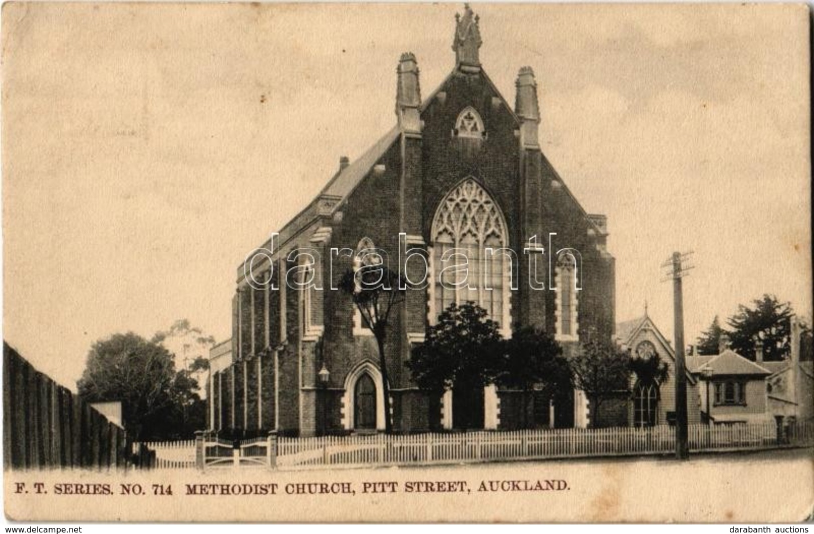 T2 1907 Auckland, Methodist Church On Pitt Street - Non Classés