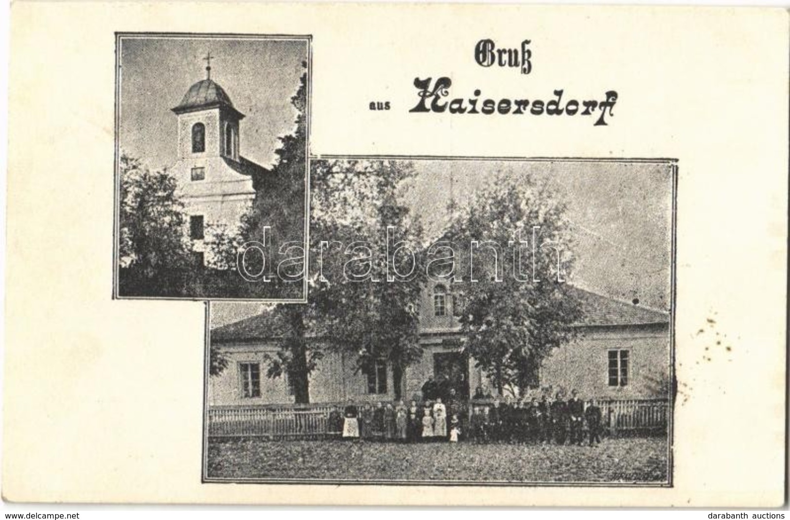 T2/T3 Kalyniv, Kaisersdorf, Kalinów; Kirche / Church, School (?) (EK) - Non Classés