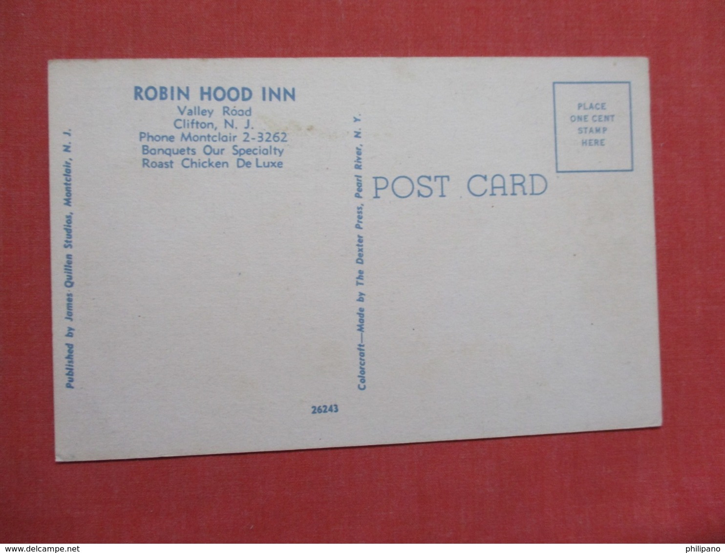 Robin Hood Inn    New Jersey > Clifton Ref 3672 - Clifton