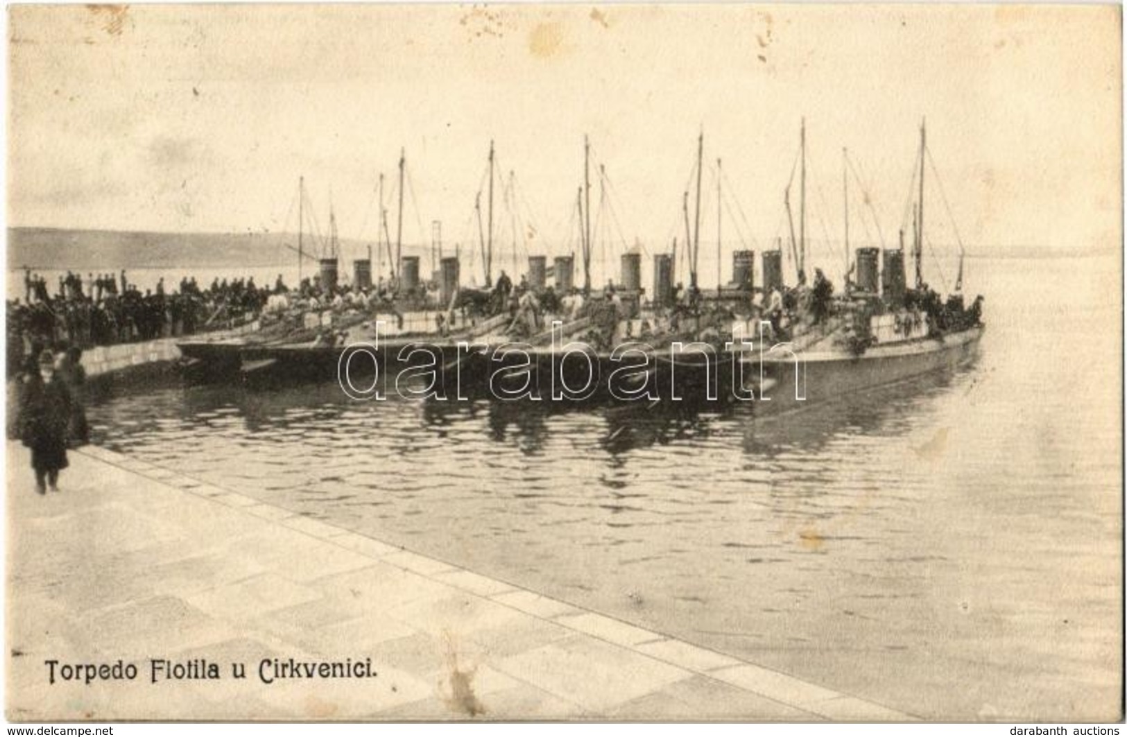 T2 1909 Crikvenica, Cirkvenica; Torpedo Flotila / K.u.K. Kriegsmarine Torpedo Flottille / Austro-Hungarian Navy Torpedo  - Ohne Zuordnung