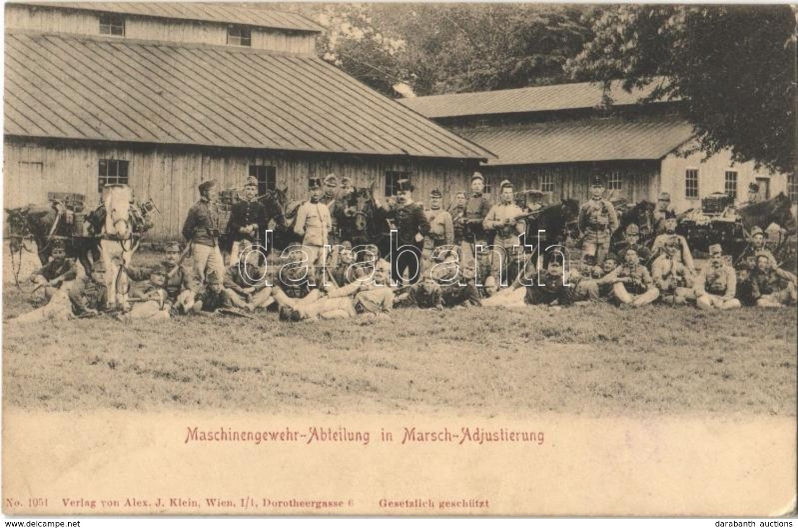 T2/T3 1909 Osztrák-magyar Géppuska Osztag / Maschinengewehr-Abteilung In Marsch-Adjustierung / K.u.K. (Austro-Hungarian) - Unclassified