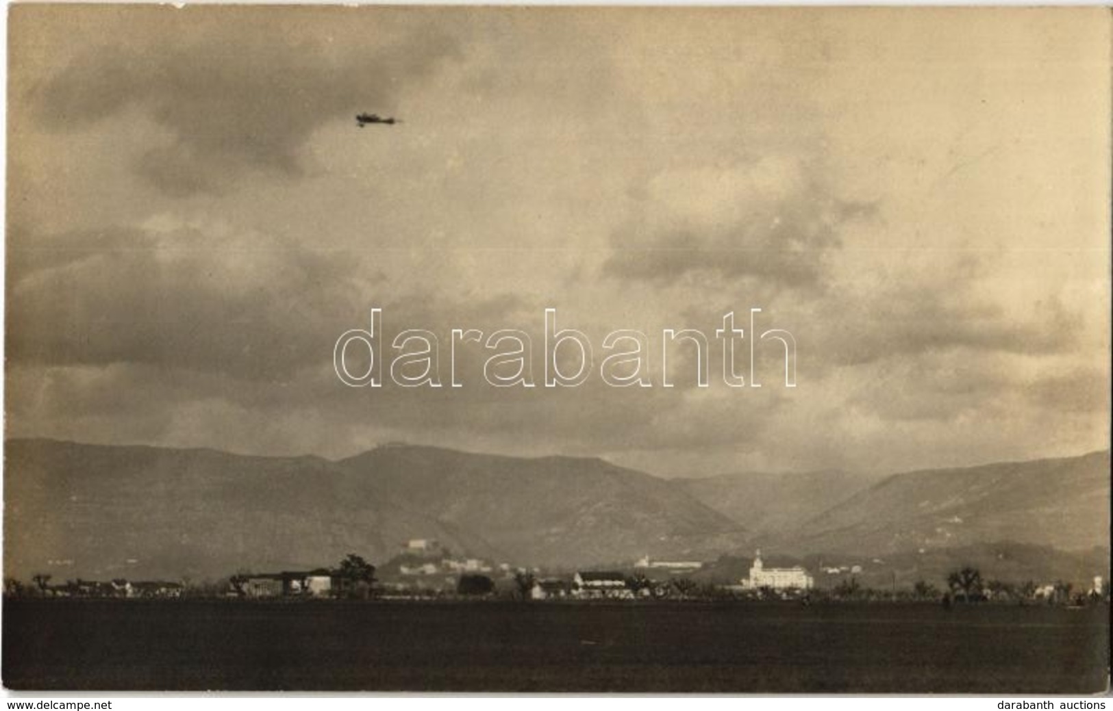 * T2 1912 Katonai Felderítő Repülőgép Gorizia (Görz) Felett / K.u.K. Military Reconnaissance Aircraft (spy Plane) Over G - Non Classés